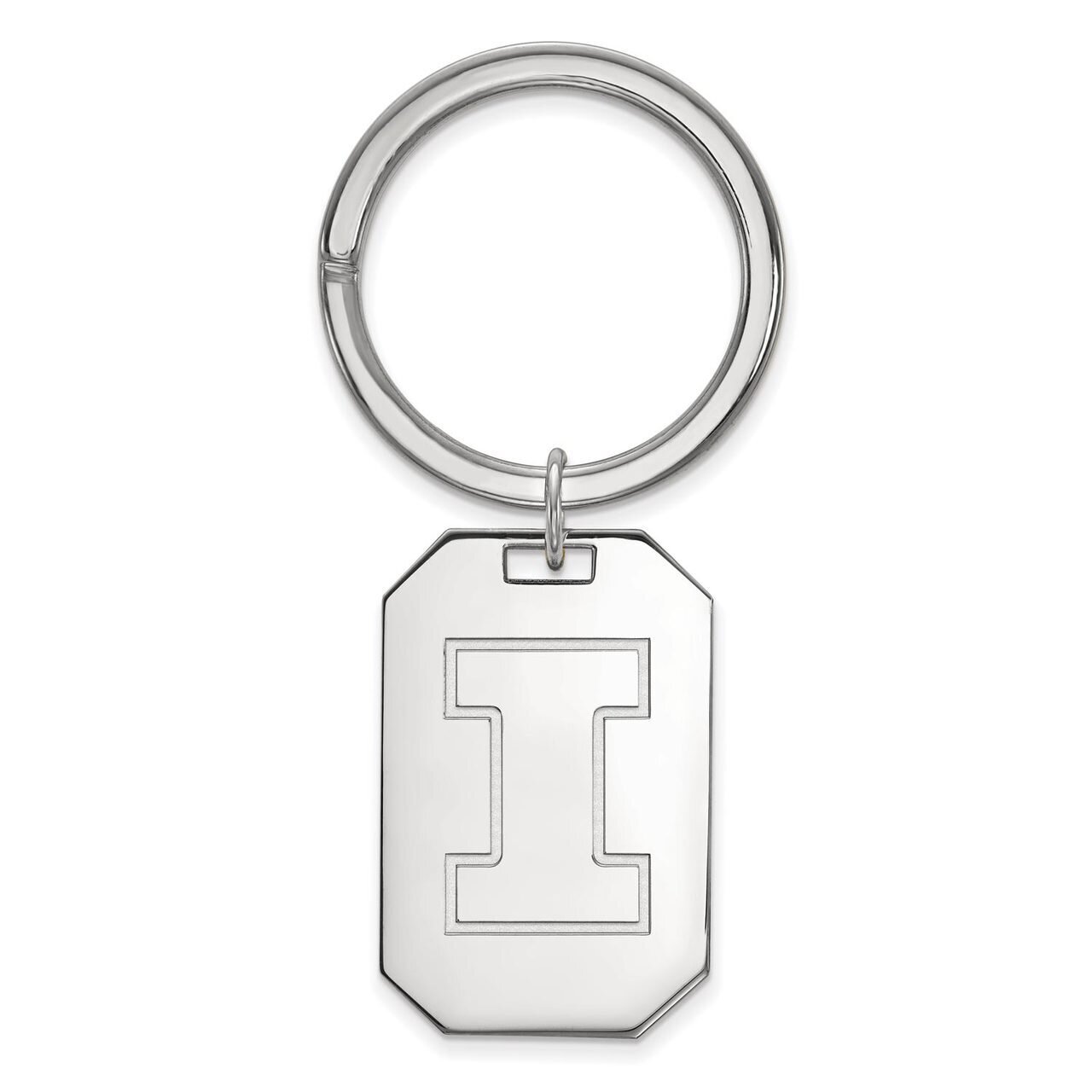 University of Illinois Key Chain Sterling Silver SS026UIL