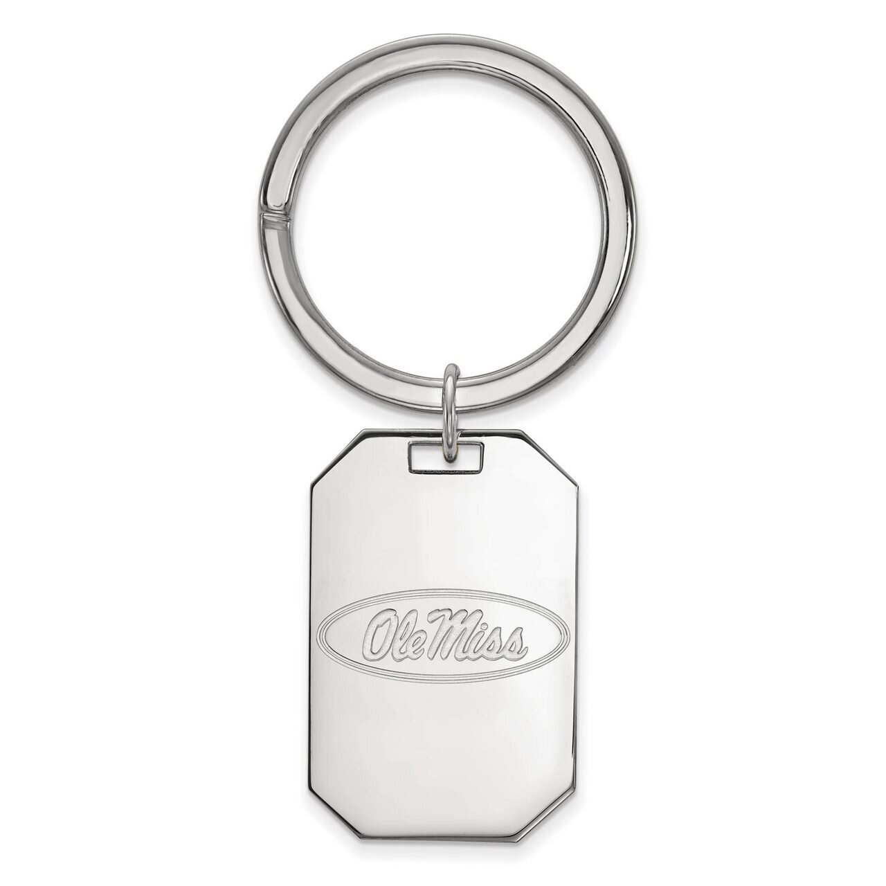 University of Missisippi Key Chain Sterling Silver SS026UMS