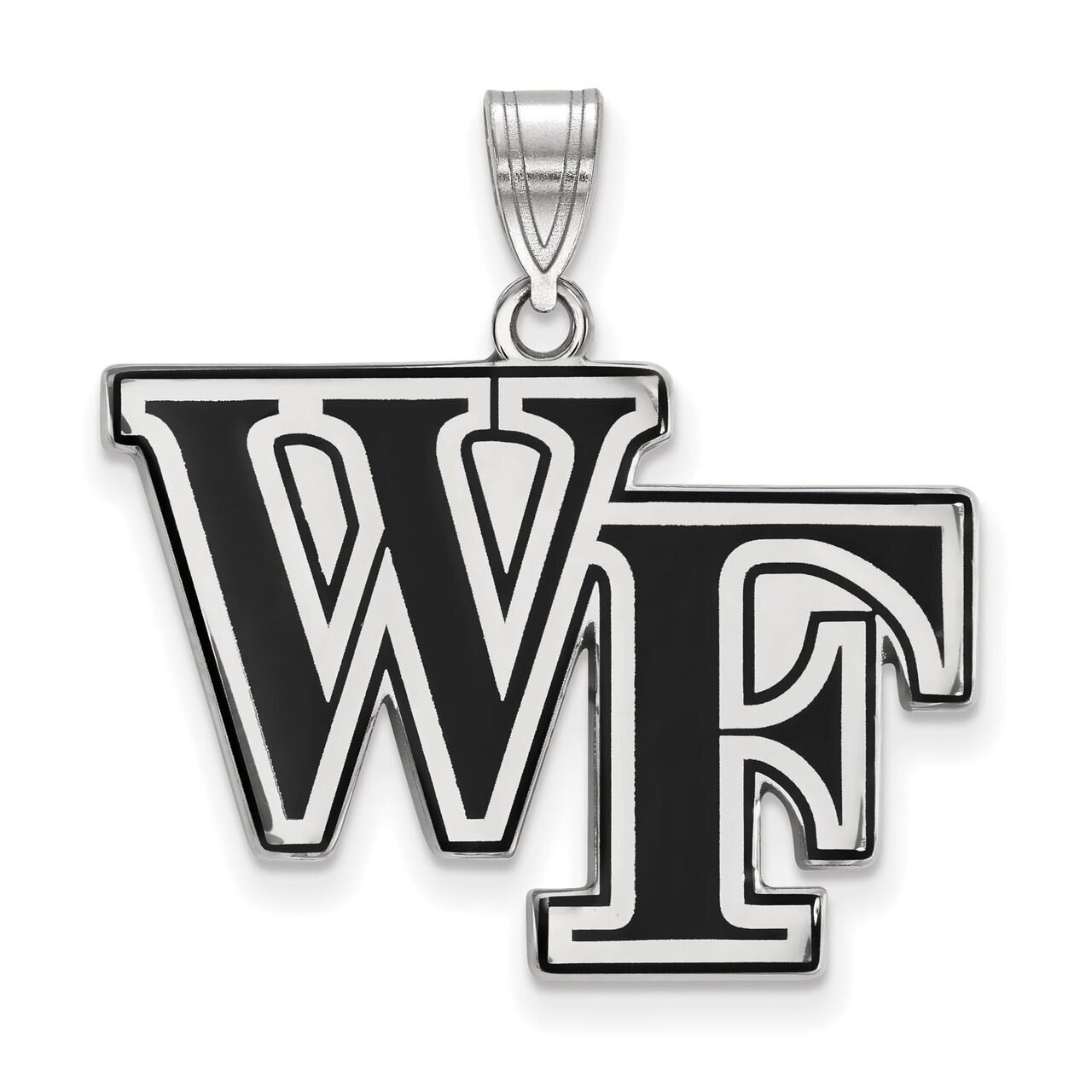 Wake Forest University Large Enamel Pendant Sterling Silver SS026WFU, MPN: SS026WFU, 886774720968