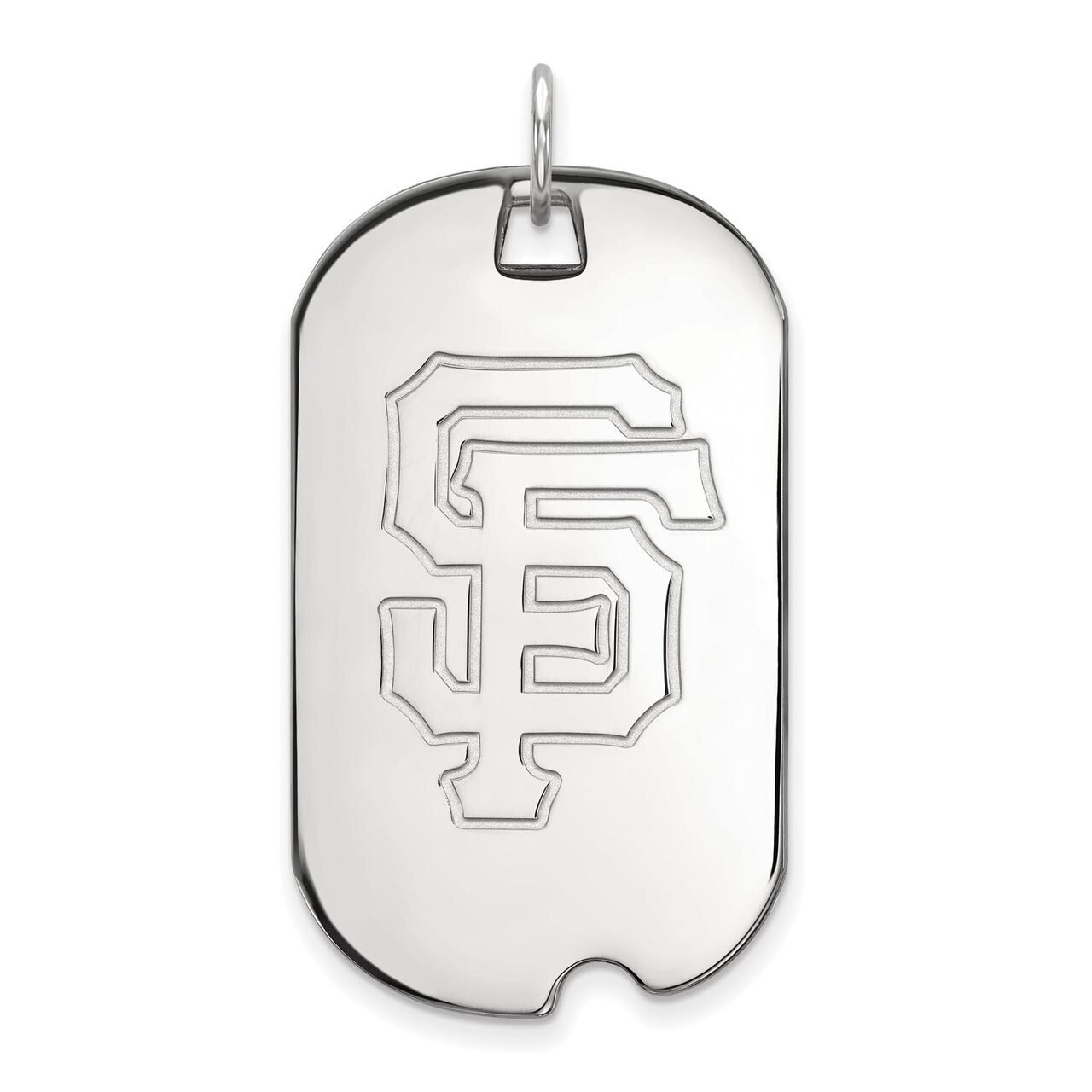 San Francisco Giants Large Dog Tag Sterling Silver SS027GIT