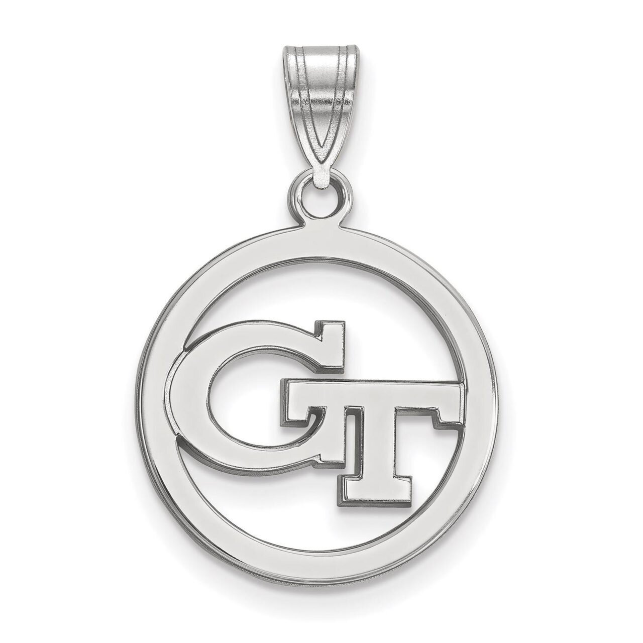 Georgia Institute of Technology Sm Pendant in Circle Sterling Silver SS027GT, MPN: SS027GT, 8867746…