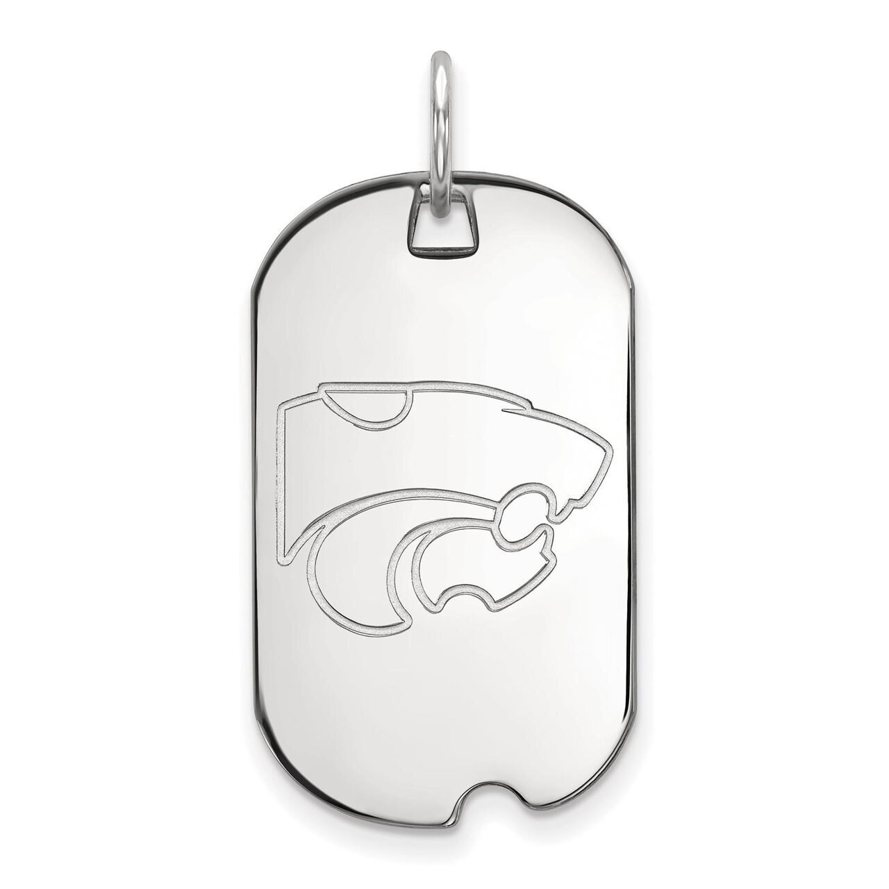 Kansas State University Small Dog Tag Sterling Silver SS027KSU