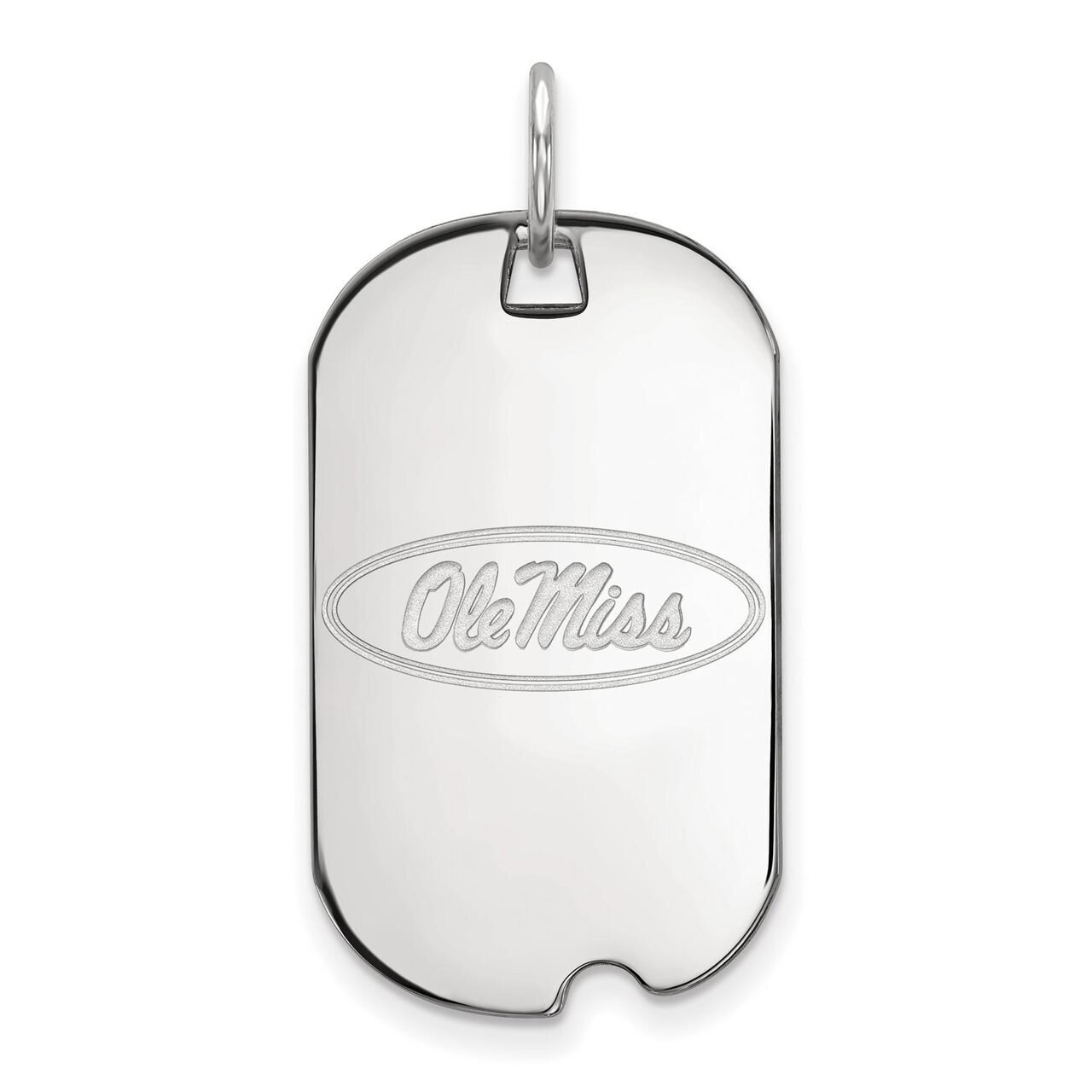 University of Missisippi Small Dog Tag Sterling Silver SS027UMS, MPN: SS027UMS, 886774711928