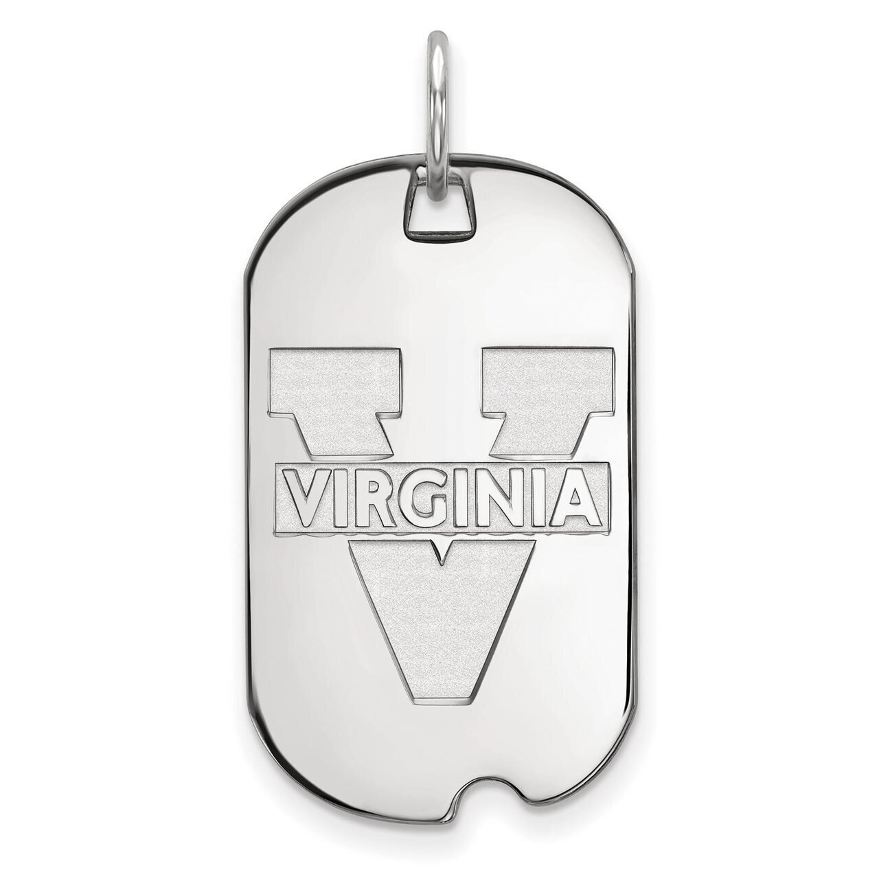 University of Virginia Small Dog Tag Sterling Silver SS027UVA