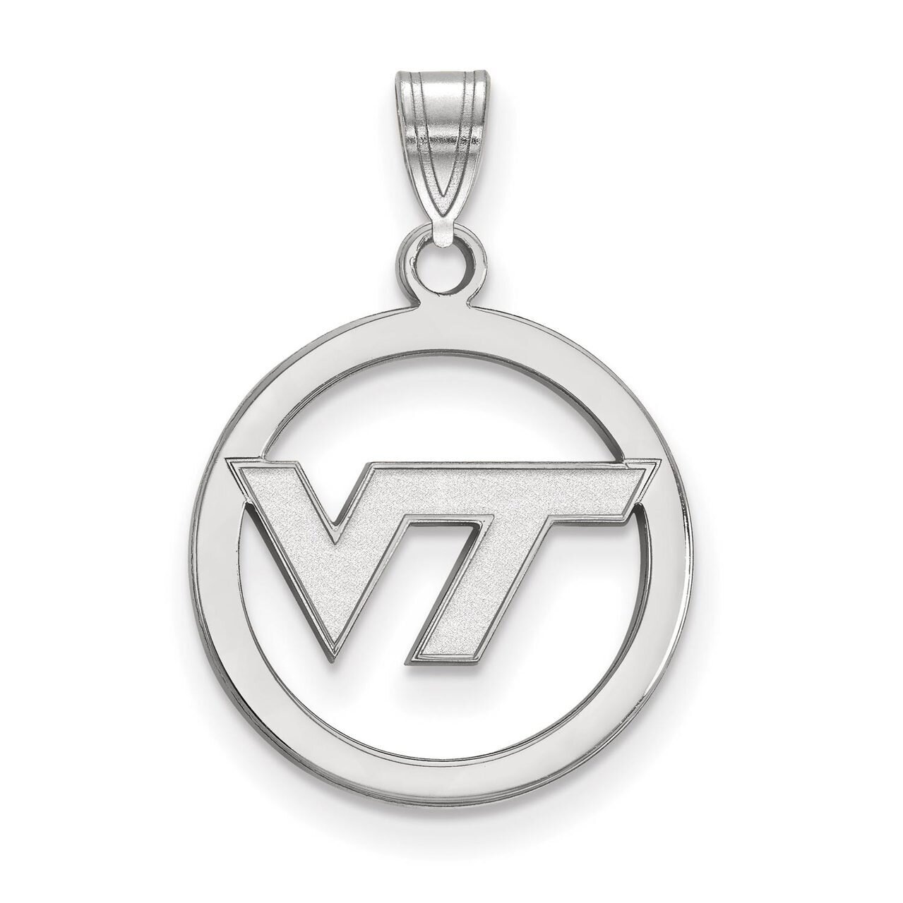 Virginia Tech Sm Pendant in Circle Sterling Silver SS027VTE, MPN: SS027VTE, 886774719917