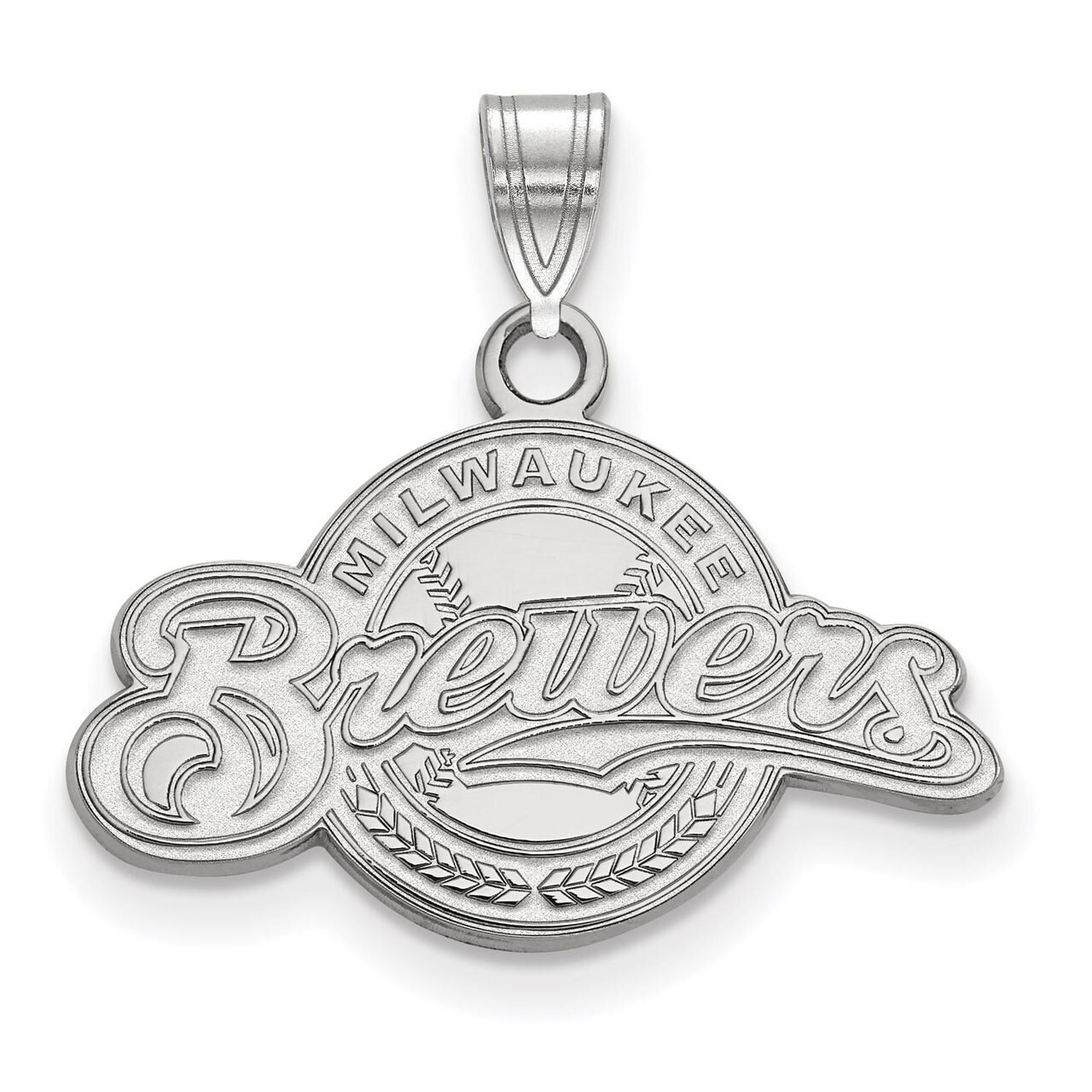 Milwaukee Brewers Small Pendant Sterling Silver SS028BRE