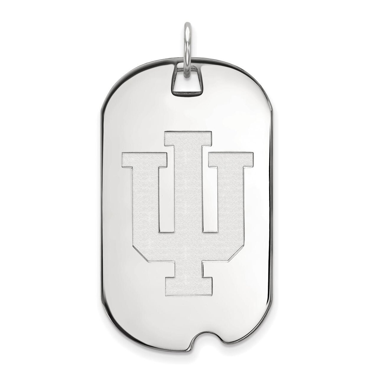 Indiana University Large Dog Tag Sterling Silver SS028IU