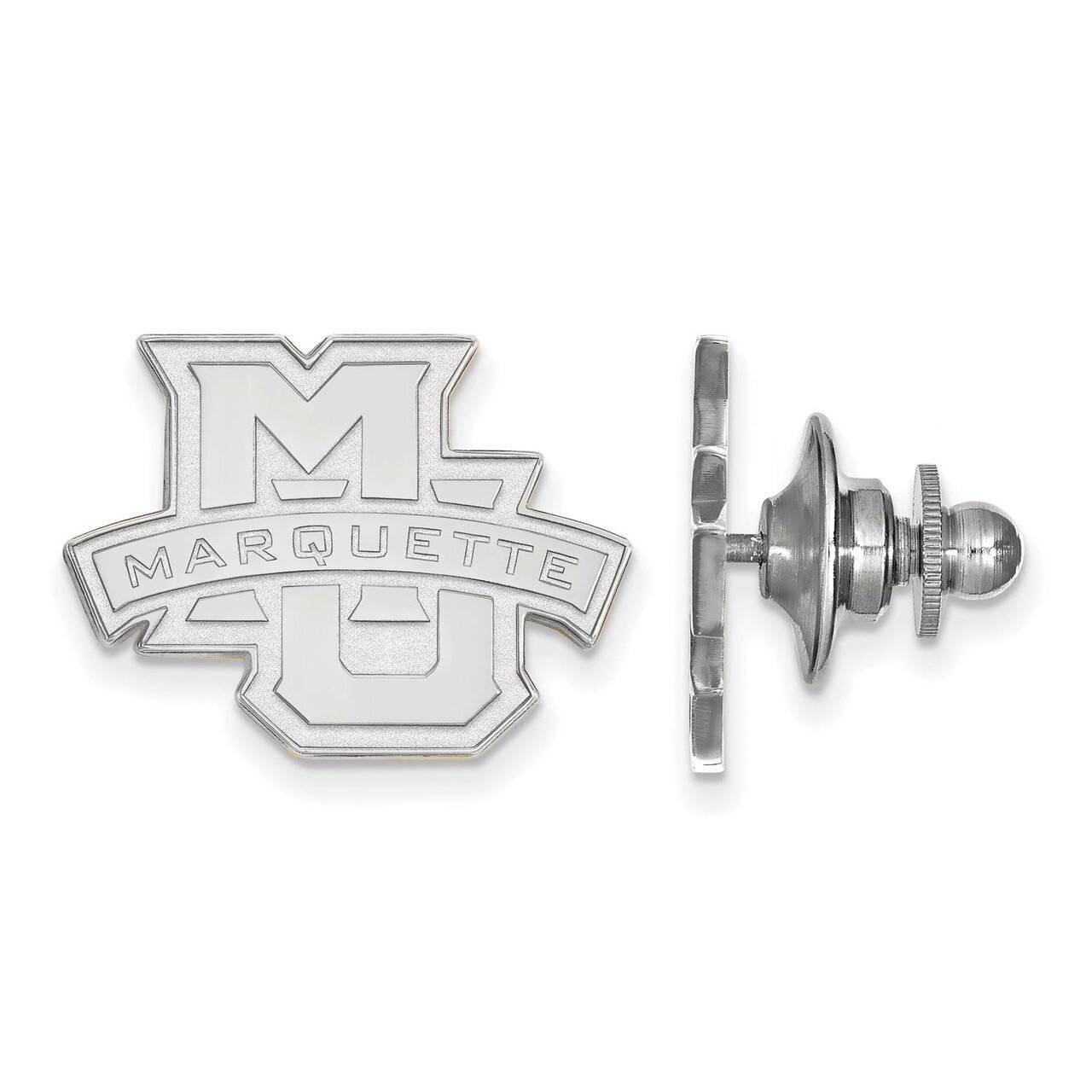 Marquette University Lapel Pin Sterling Silver SS028MAR
