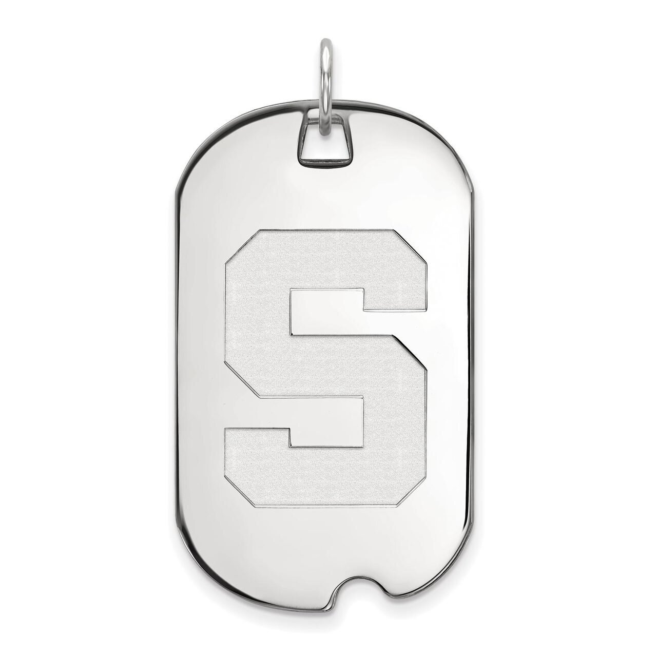 Michigan State University Large Dog Tag Sterling Silver SS028MIS