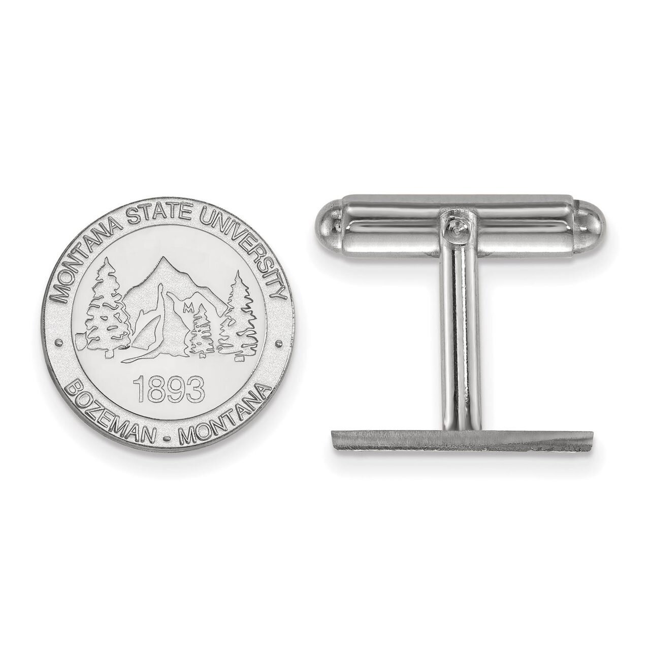 Montana State University Crest Cuff Link Sterling Silver SS028MTU