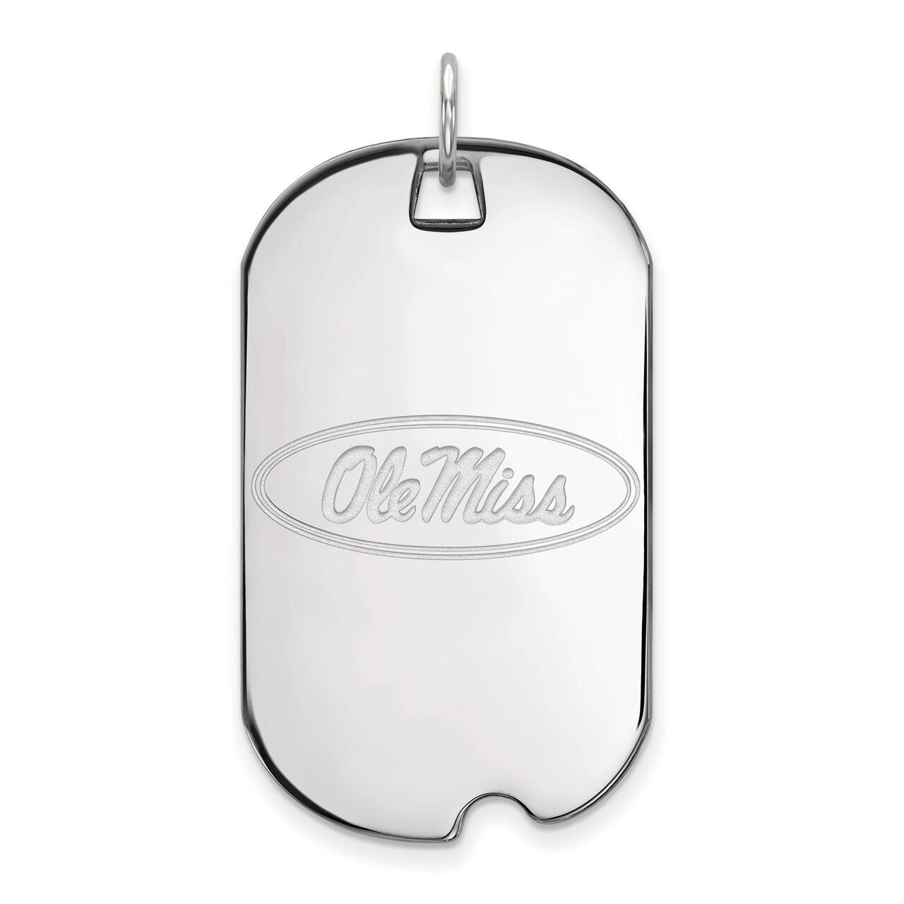University of Missisippi Large Dog Tag Sterling Silver SS028UMS, MPN: SS028UMS, 886774712116
