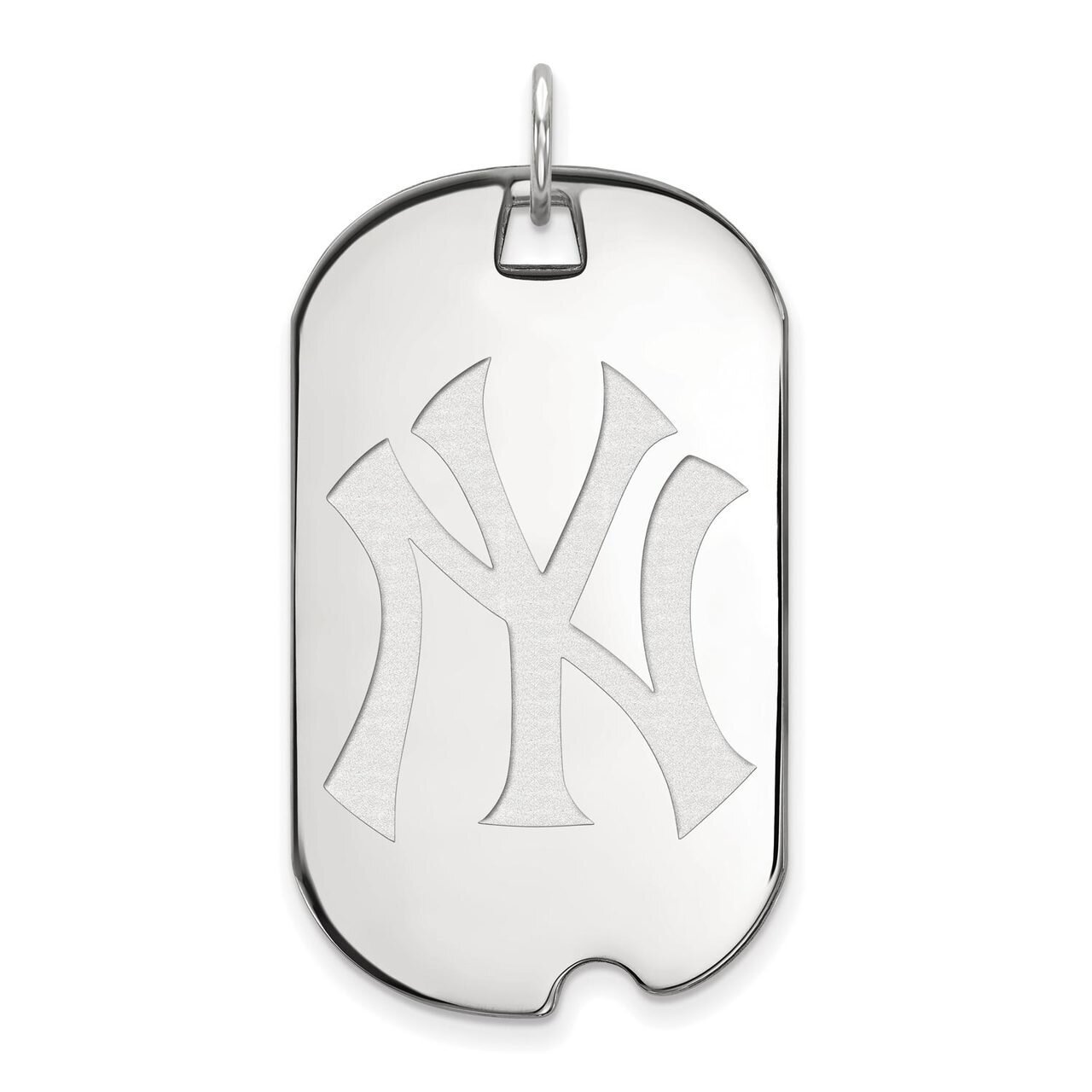 New York Yankees Large Dog Tag Sterling Silver SS028YAN