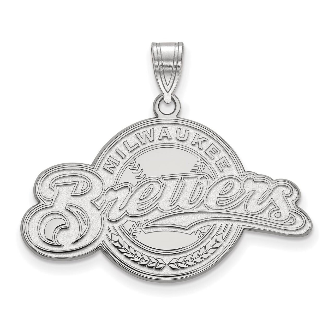 Milwaukee Brewers Large Pendant Sterling Silver SS029BRE, MPN: SS029BRE, 886774630045