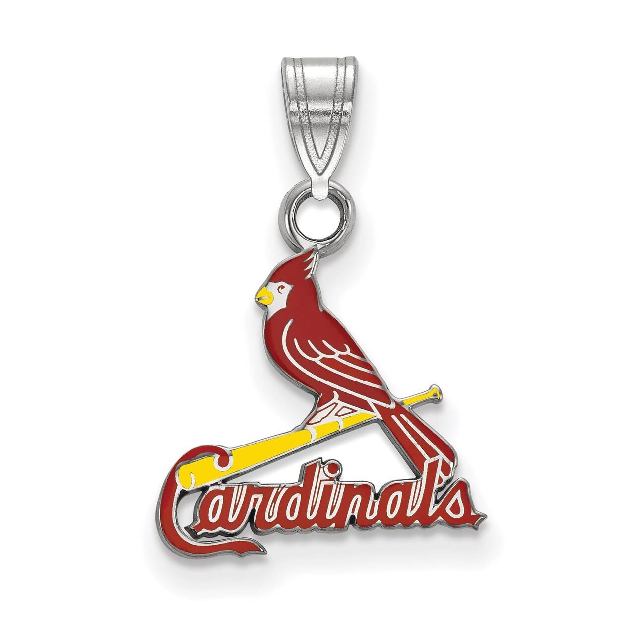 St. Louis Cardinals Small Enamel Pendant Sterling Silver SS029CRD, MPN: SS029CRD, 886774630052
