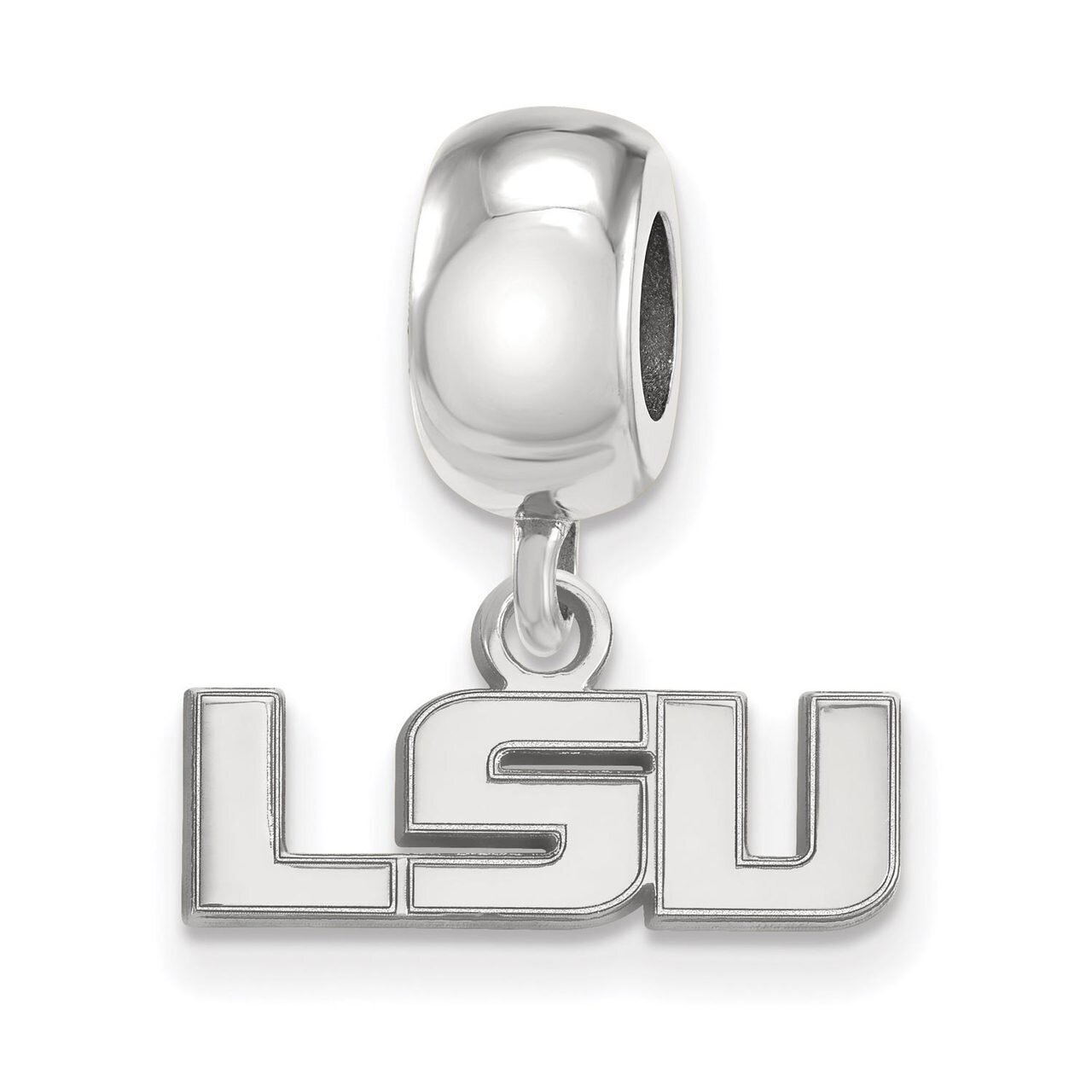 Louisiana State University Bead Charm Extra Small Dangle Sterling Silver SS029LSU, MPN: SS029LSU, 8…