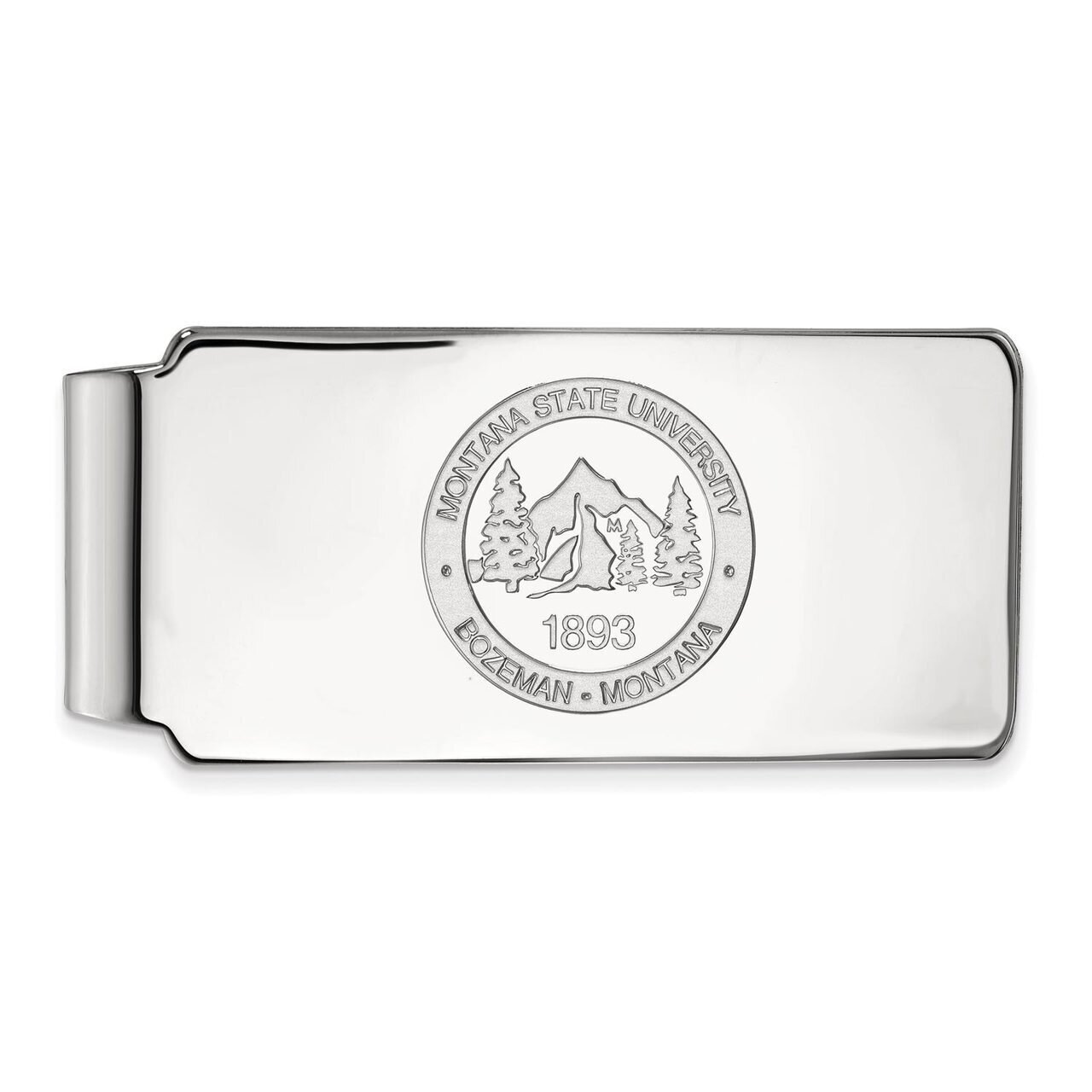 Montana State University Money Clip Crest Sterling Silver SS029MTU