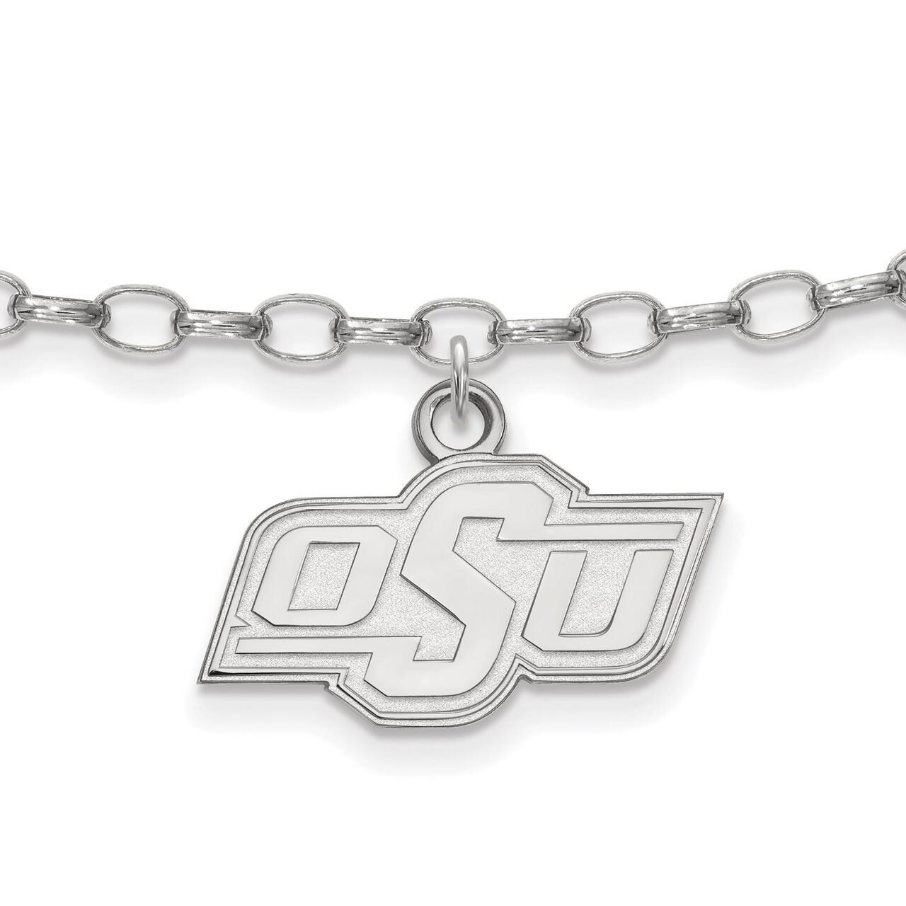 Oklahoma State University Anklet Sterling Silver SS029OKS, MPN: SS029OKS, 886774694399