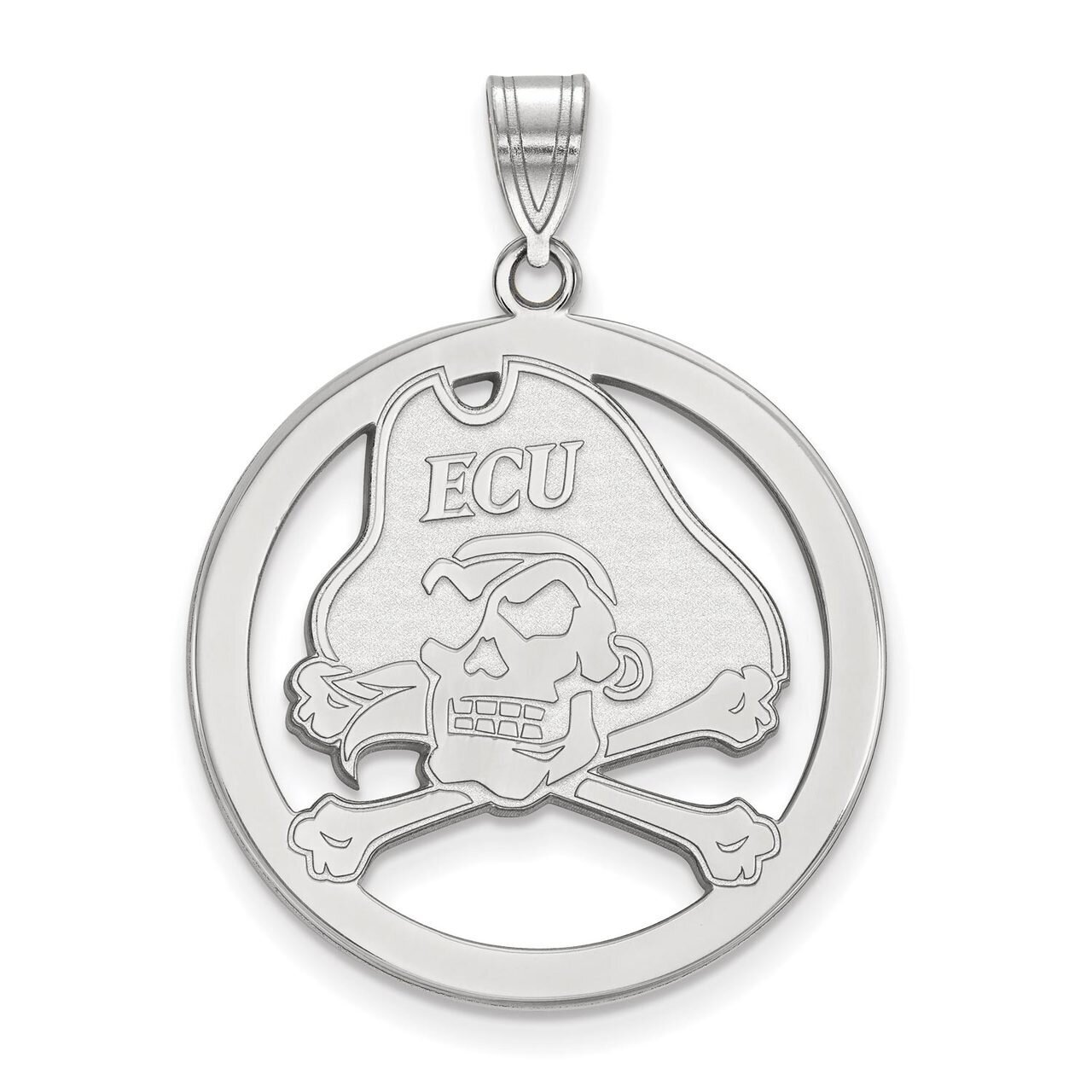 East Carolina University L Pendant in Circle Sterling Silver SS030ECU, MPN: SS030ECU, 886774681849