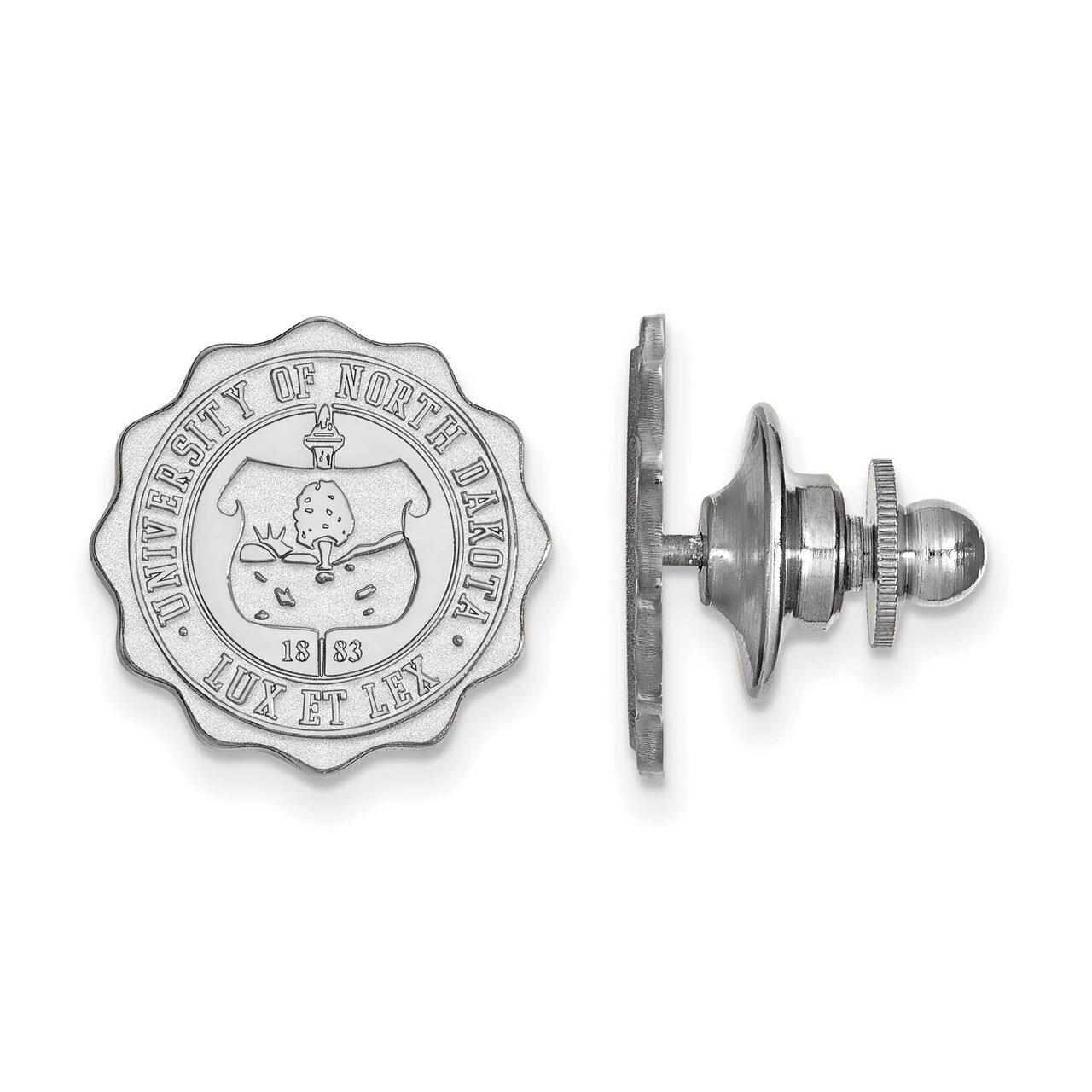 University of North Dakota Crest Lapel Pin Sterling Silver SS030UNOD