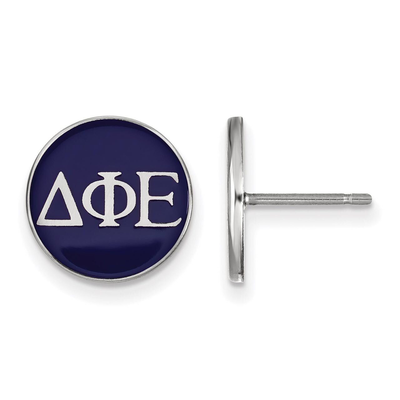 Delta Phi Epsilon Enameled Post Earrings Sterling Silver SS031DPH, MPN: SS031DPH, 886774606118