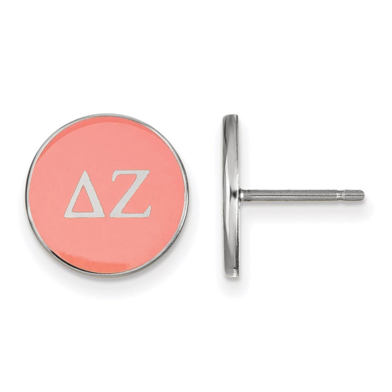 Delta Zeta Enameled Post Earrings Sterling Silver SS031DZ, MPN: SS031DZ, 886774606125
