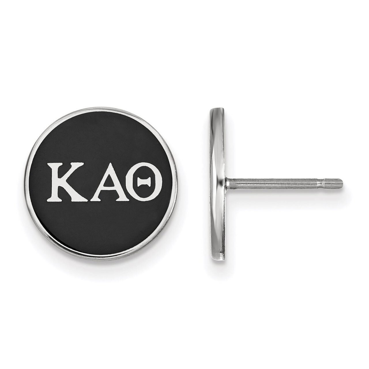 Kappa Alpha Theta Enameled Post Earrings Sterling Silver SS031KAT, MPN: SS031KAT, 886774606149