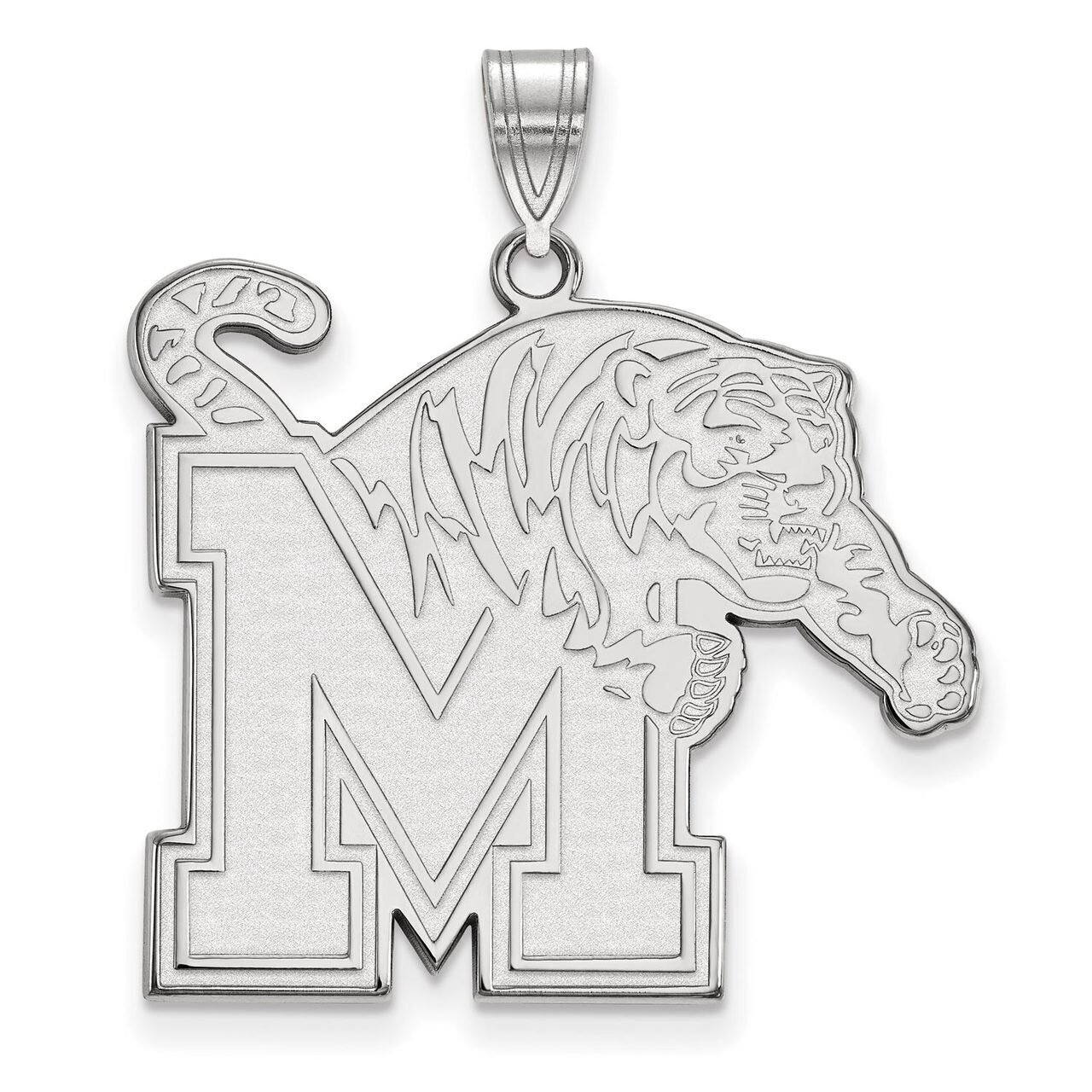 University of Memphis Extra Large Pendant Sterling Silver SS031UMP