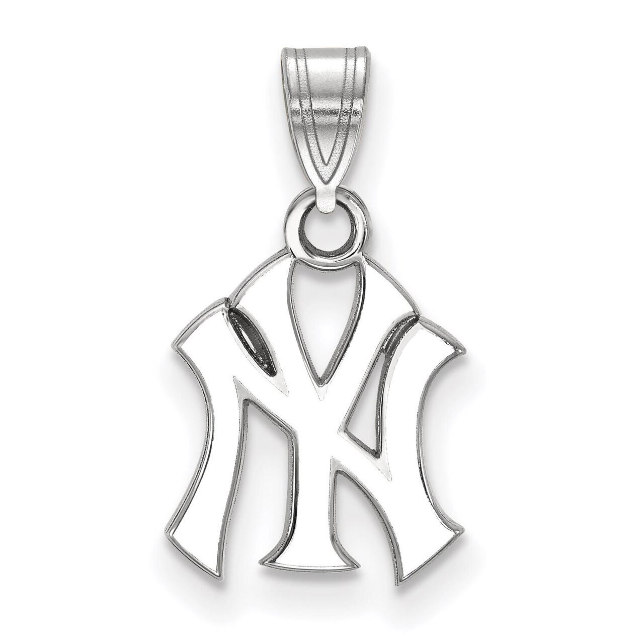 New York Yankees Small Enamel Pendant Sterling Silver SS031YAN