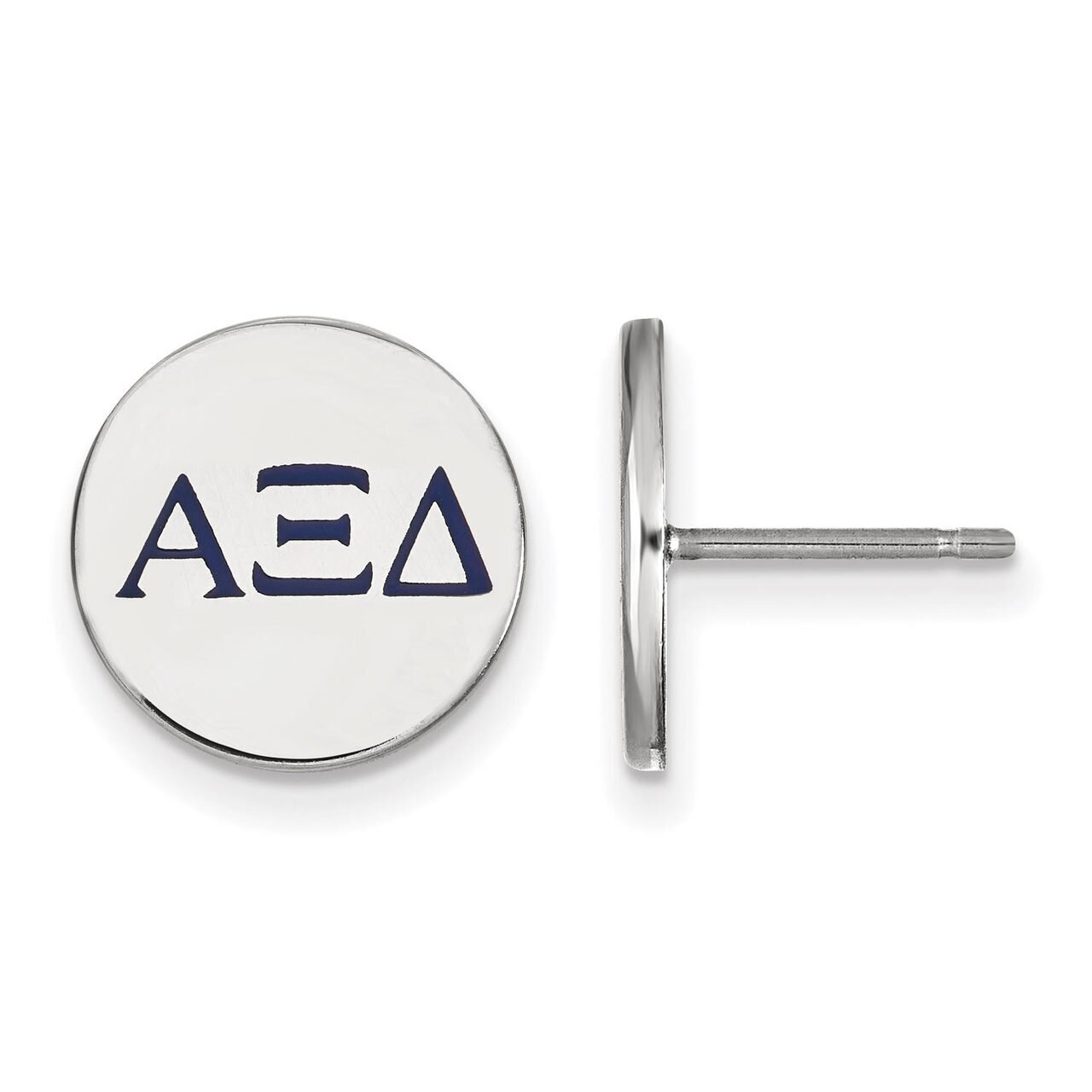 Alpha Xi Delta Enameled Post Earrings Sterling Silver SS032AXD