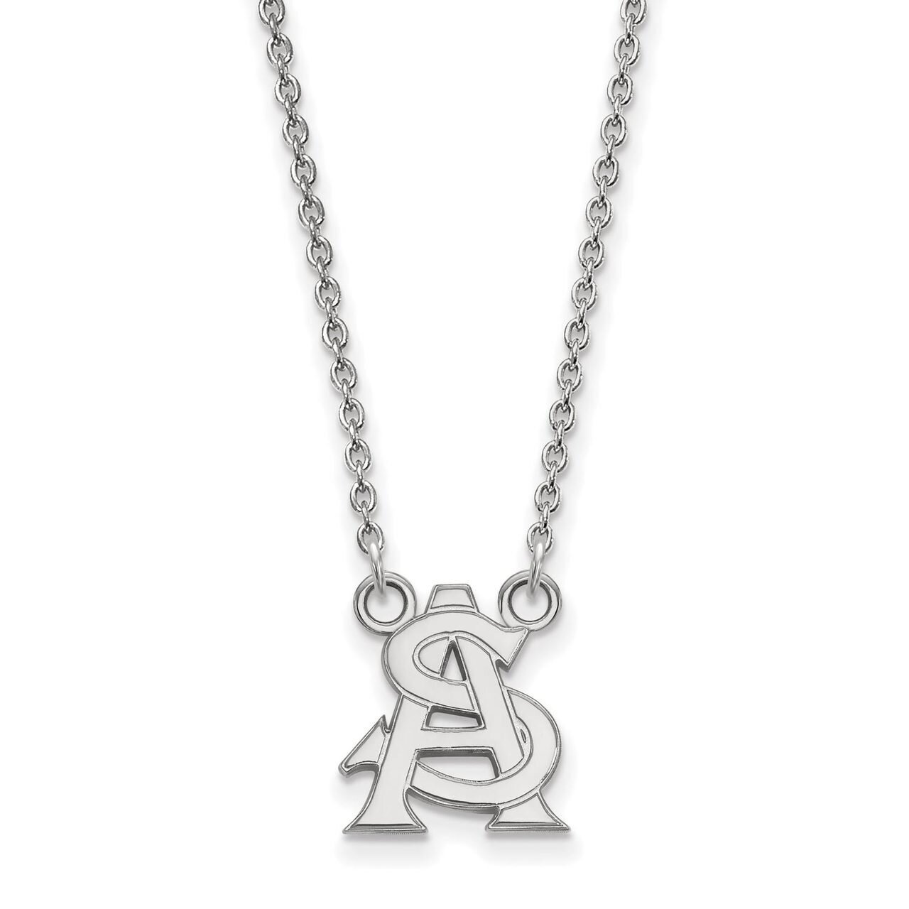 Arizona State University Small Pendant with Necklace Sterling Silver SS032AZS-18, MPN: SS032AZS-18,…