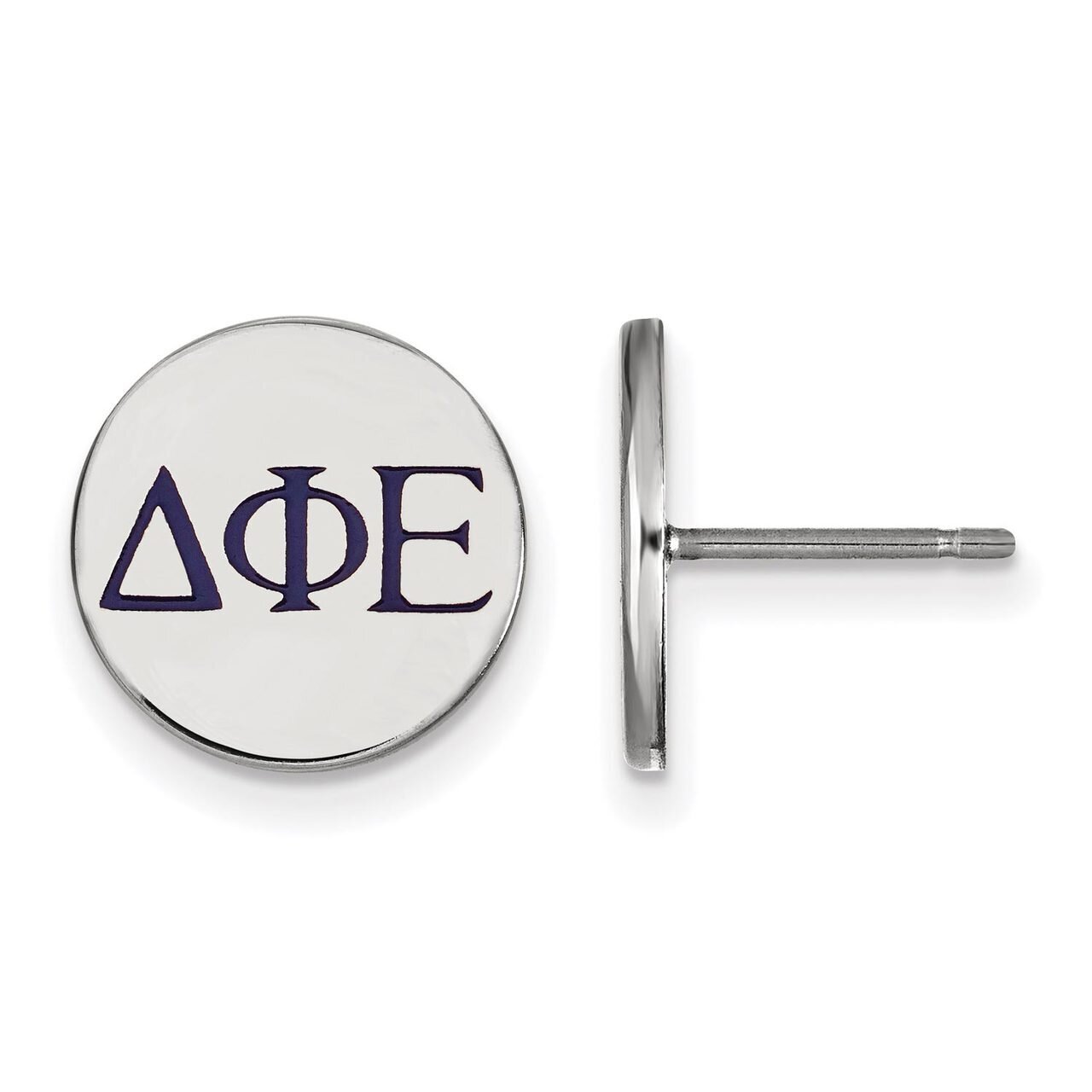 Delta Phi Epsilon Enameled Post Earrings Sterling Silver SS032DPH, MPN: SS032DPH, 886774606378