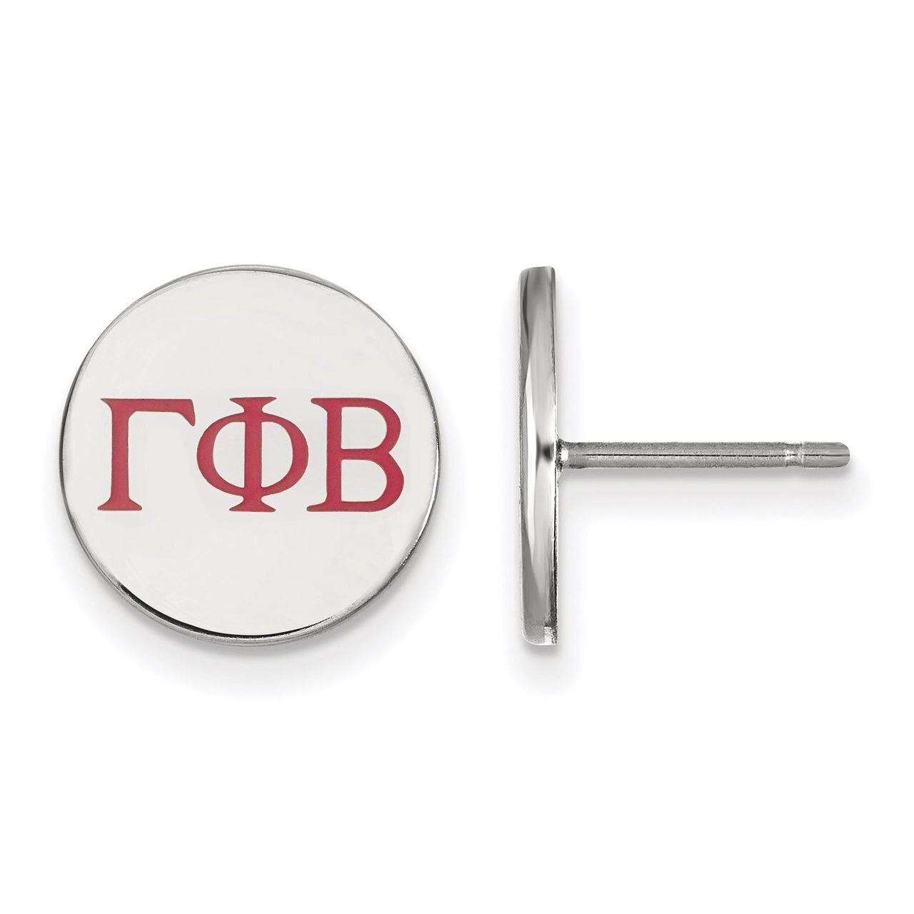 Gamma Phi Beta Enameled Post Earrings Sterling Silver SS032GPB, MPN: SS032GPB, 886774606392