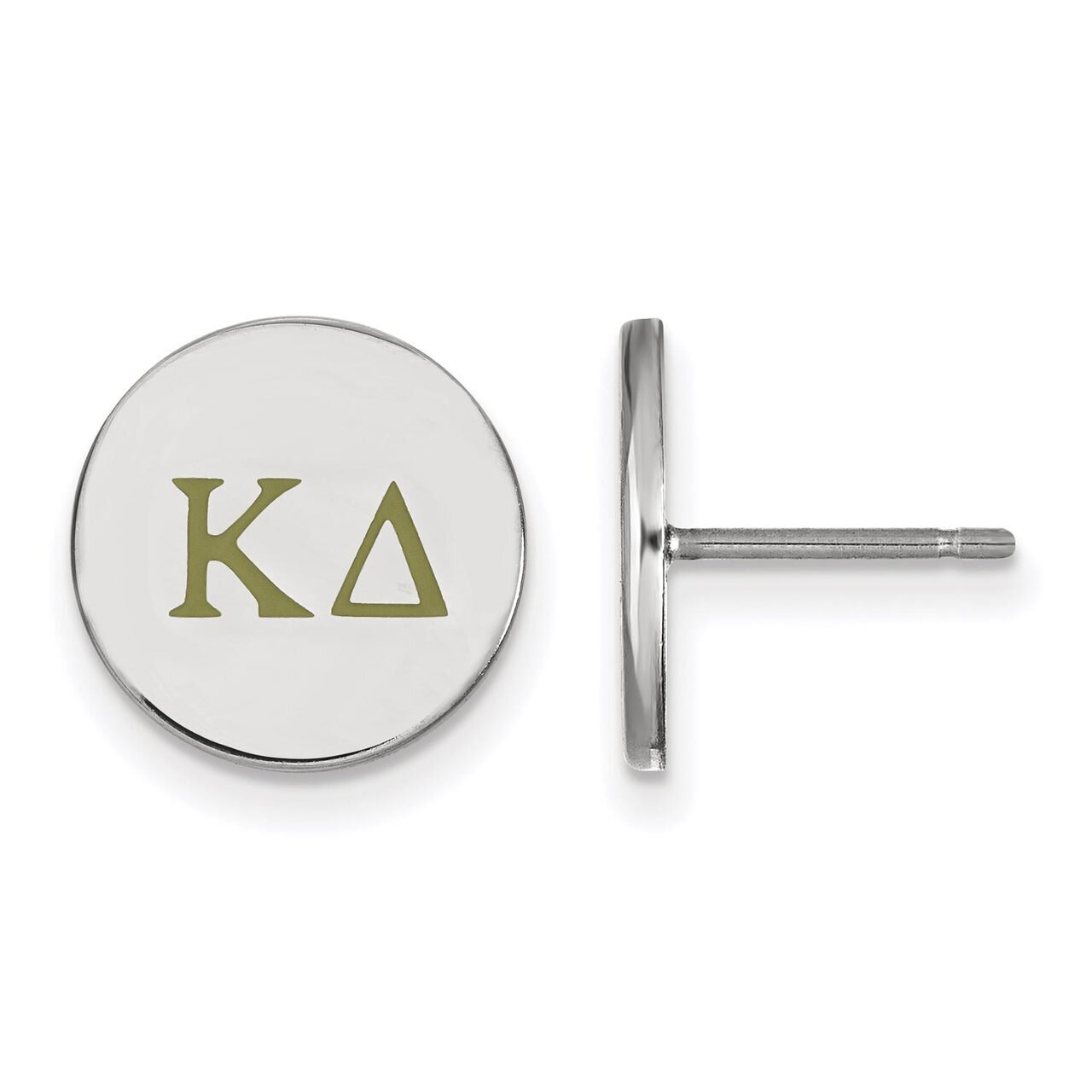 Kappa Delta Enameled Post Earrings Sterling Silver SS032KD, MPN: SS032KD, 886774606415