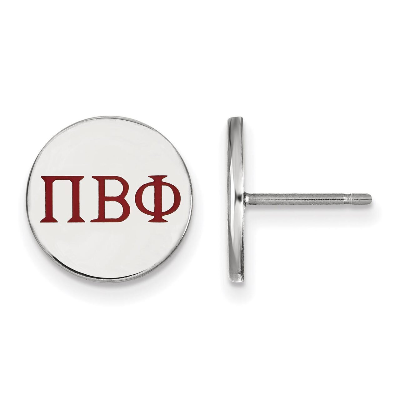 Pi Beta Phi Enameled Post Earrings Sterling Silver SS032PBP, MPN: SS032PBP, 886774606439