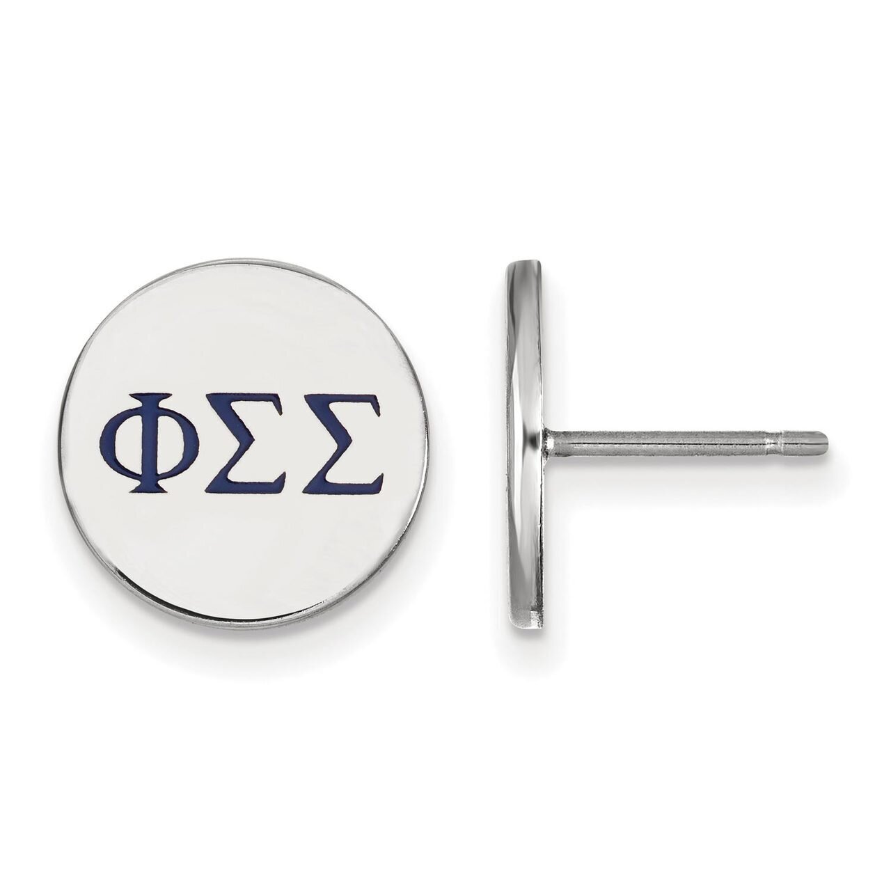 Phi Sigma Sigma Enameled Post Earrings Sterling Silver SS032PSS, MPN: SS032PSS, 886774606453