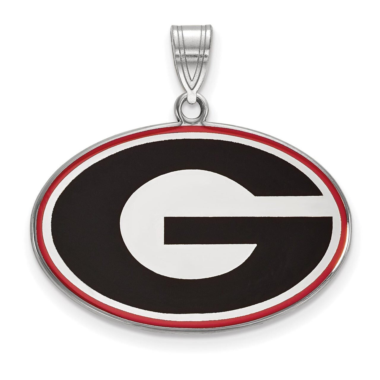 University of Georgia Large Enamel Pendant Sterling Silver SS032UGA, MPN: SS032UGA, 886774707150