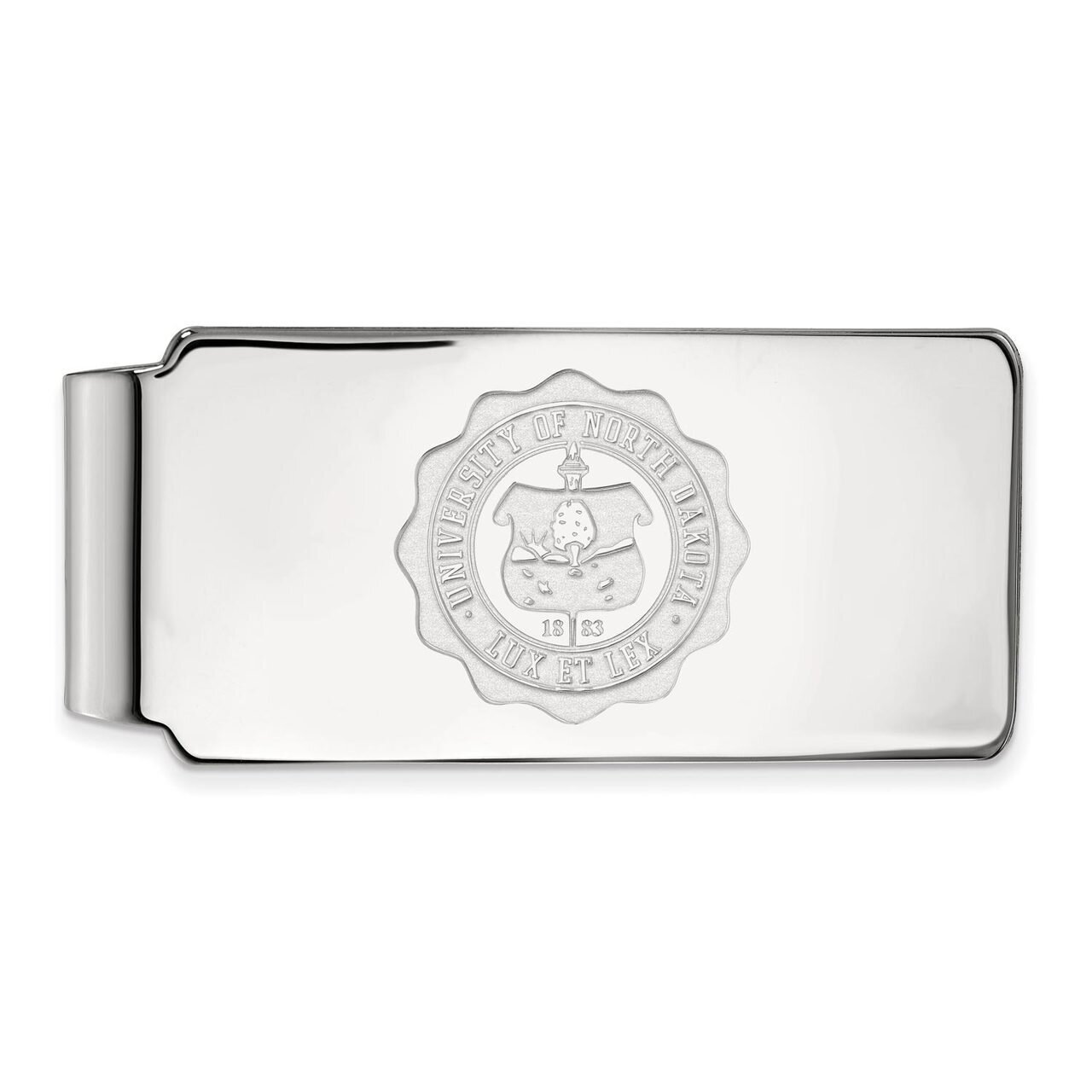 University of North Dakota Money Clip Crest Sterling Silver SS032UNOD