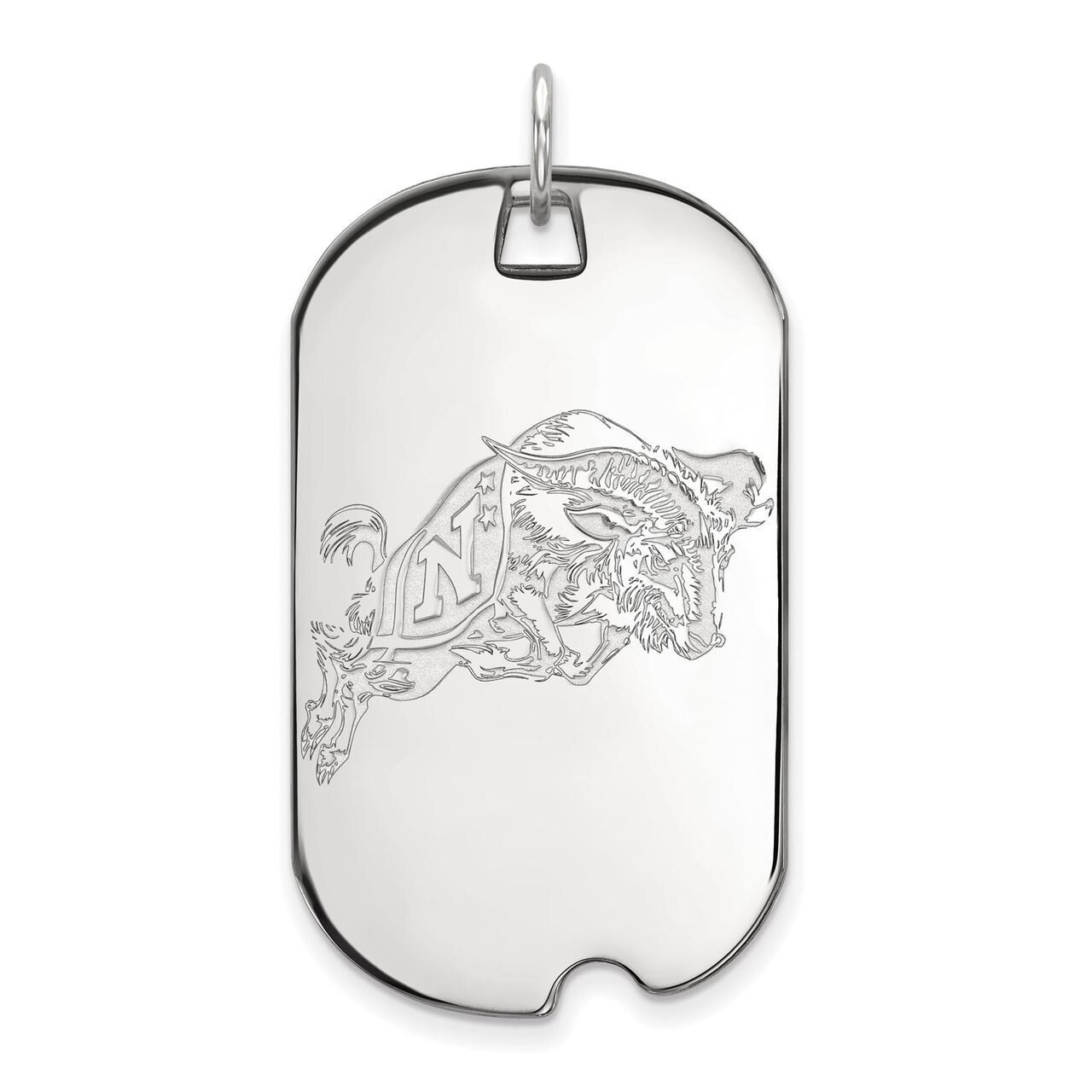 Navy Large Dog Tag Sterling Silver SS032USN