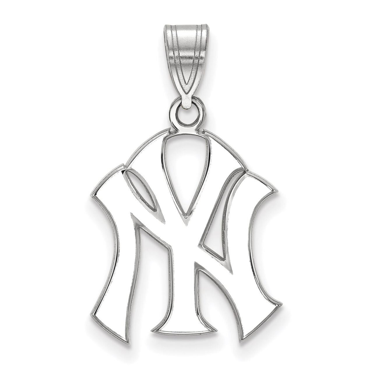 New York Yankees Large Enamel Pendant Sterling Silver SS032YAN