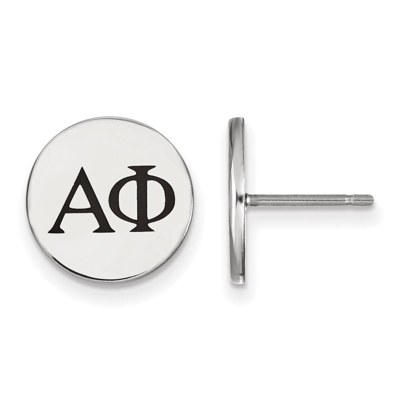 Alpha Phi Enameled Post Earrings Sterling Silver SS033APH, MPN: SS033APH, 886774606576