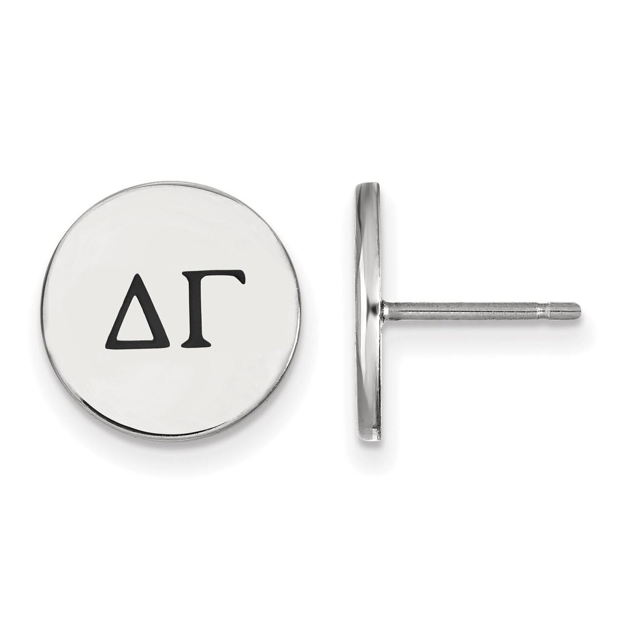 Delta Gamma Enameled Post Earrings Sterling Silver SS033DG, MPN: SS033DG, 886774606620