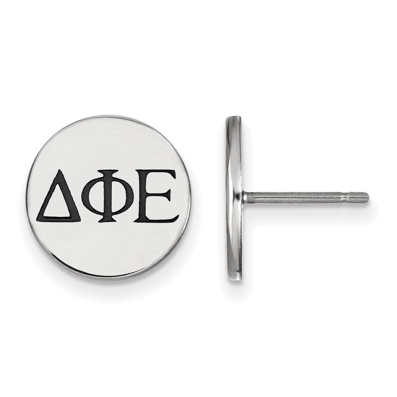 Delta Phi Epsilon Enameled Post Earrings Sterling Silver SS033DPH, MPN: SS033DPH, 886774606637