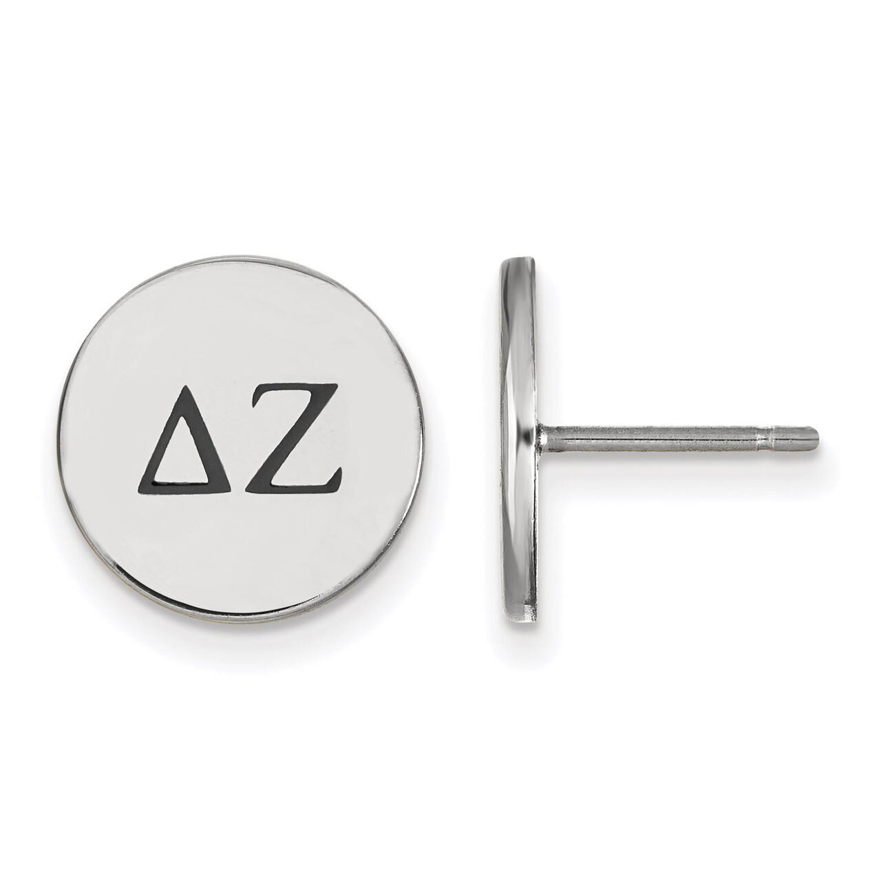 Delta Zeta Enameled Post Earrings Sterling Silver SS033DZ, MPN: SS033DZ, 886774606644