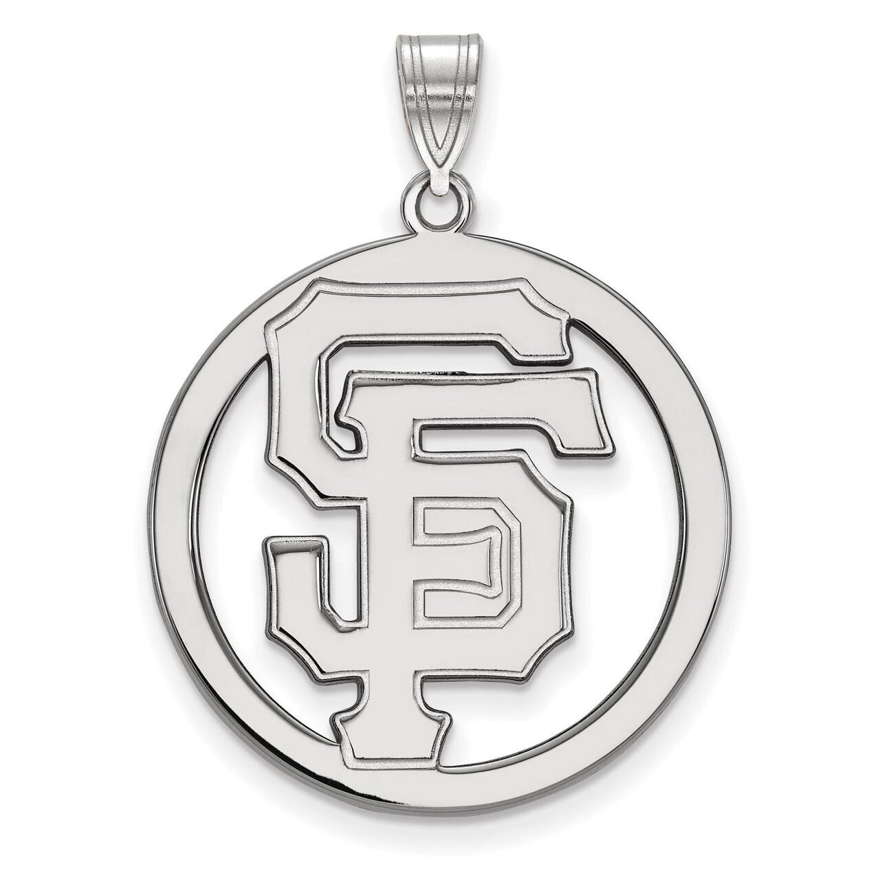 San Francisco Giants L Pendant in Circle Sterling Silver SS033GIT, MPN: SS033GIT, 886774630298