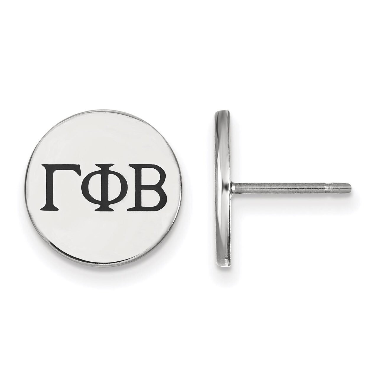 Gamma Phi Beta Enameled Post Earrings Sterling Silver SS033GPB, MPN: SS033GPB, 886774606651