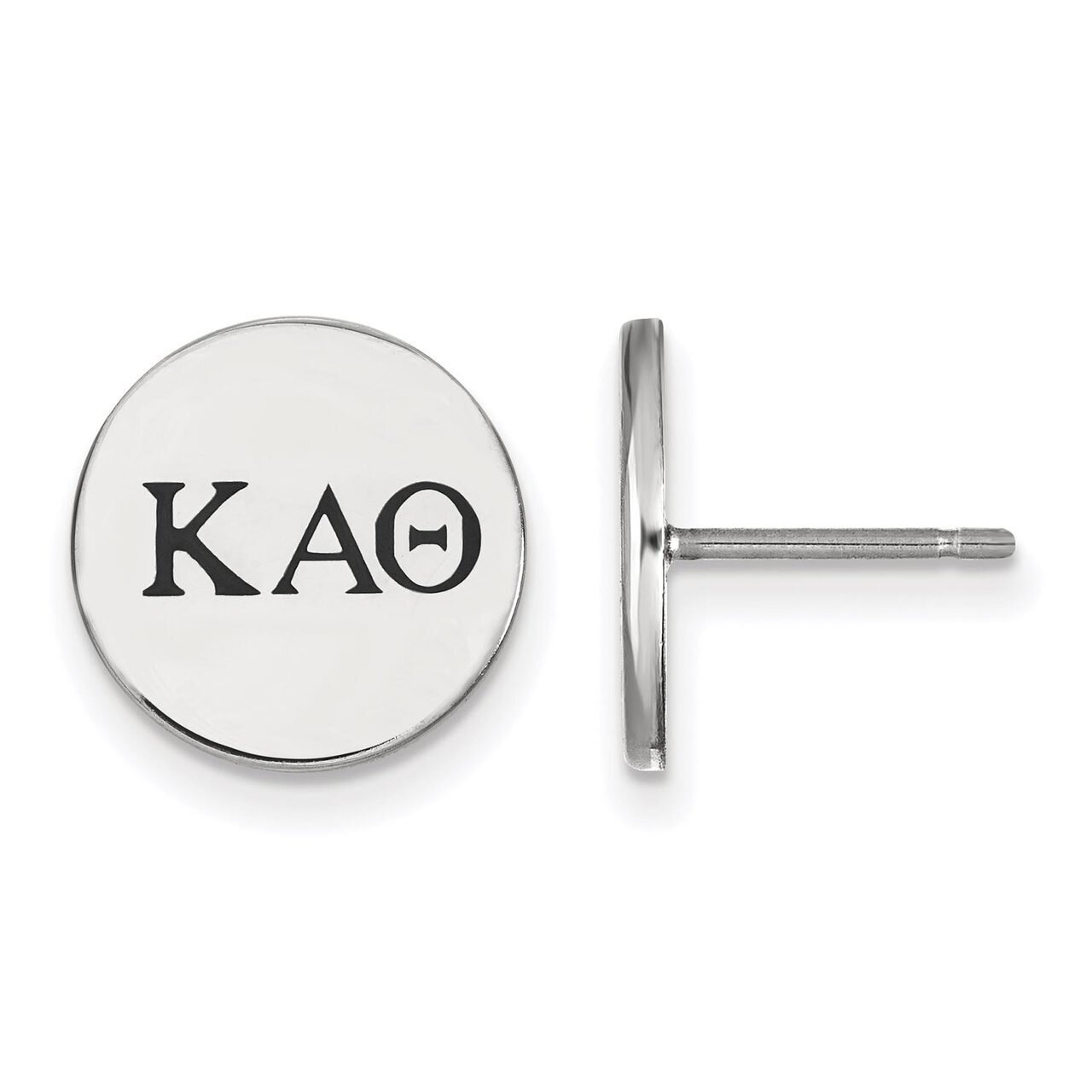 Kappa Alpha Theta Enameled Post Earrings Sterling Silver SS033KAT, MPN: SS033KAT, 886774606668