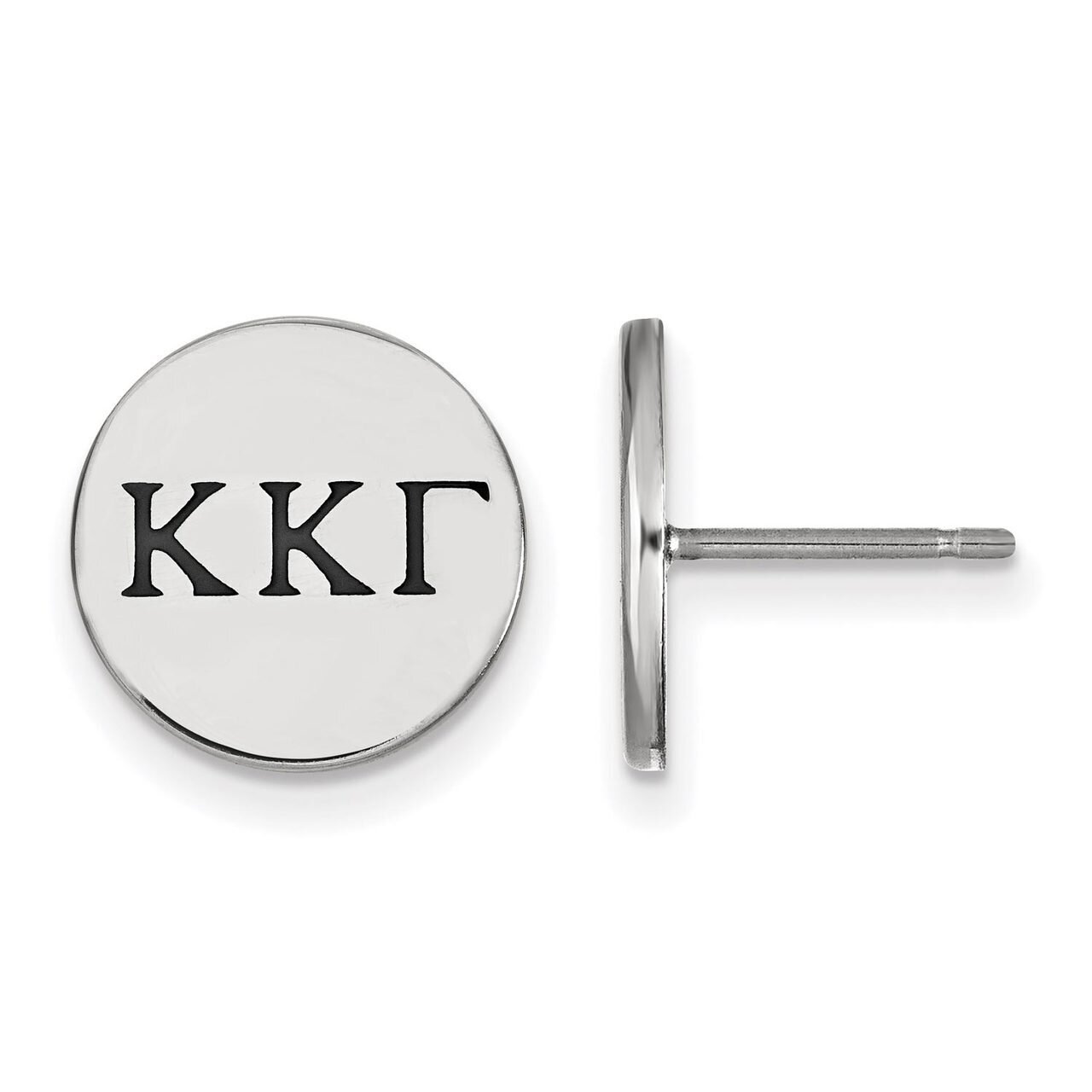 Kappa Kappa Gamma Enameled Post Earrings Sterling Silver SS033KKG