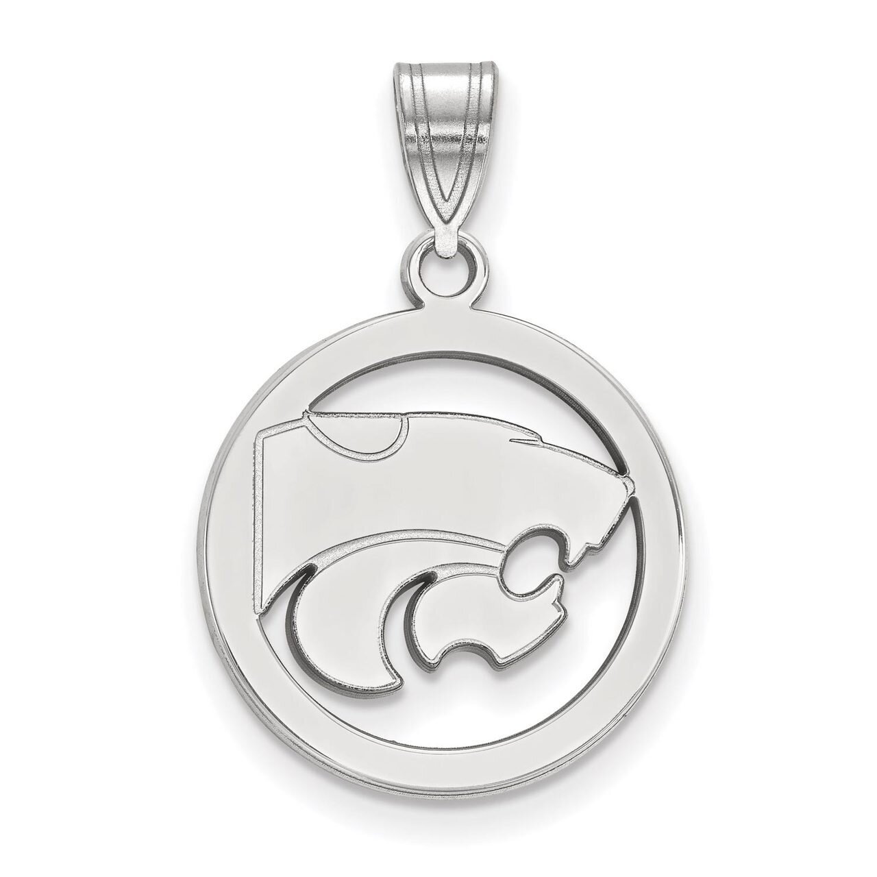 Kansas State University Sm Pendant in Circle Sterling Silver SS033KSU, MPN: SS033KSU, 886774687186