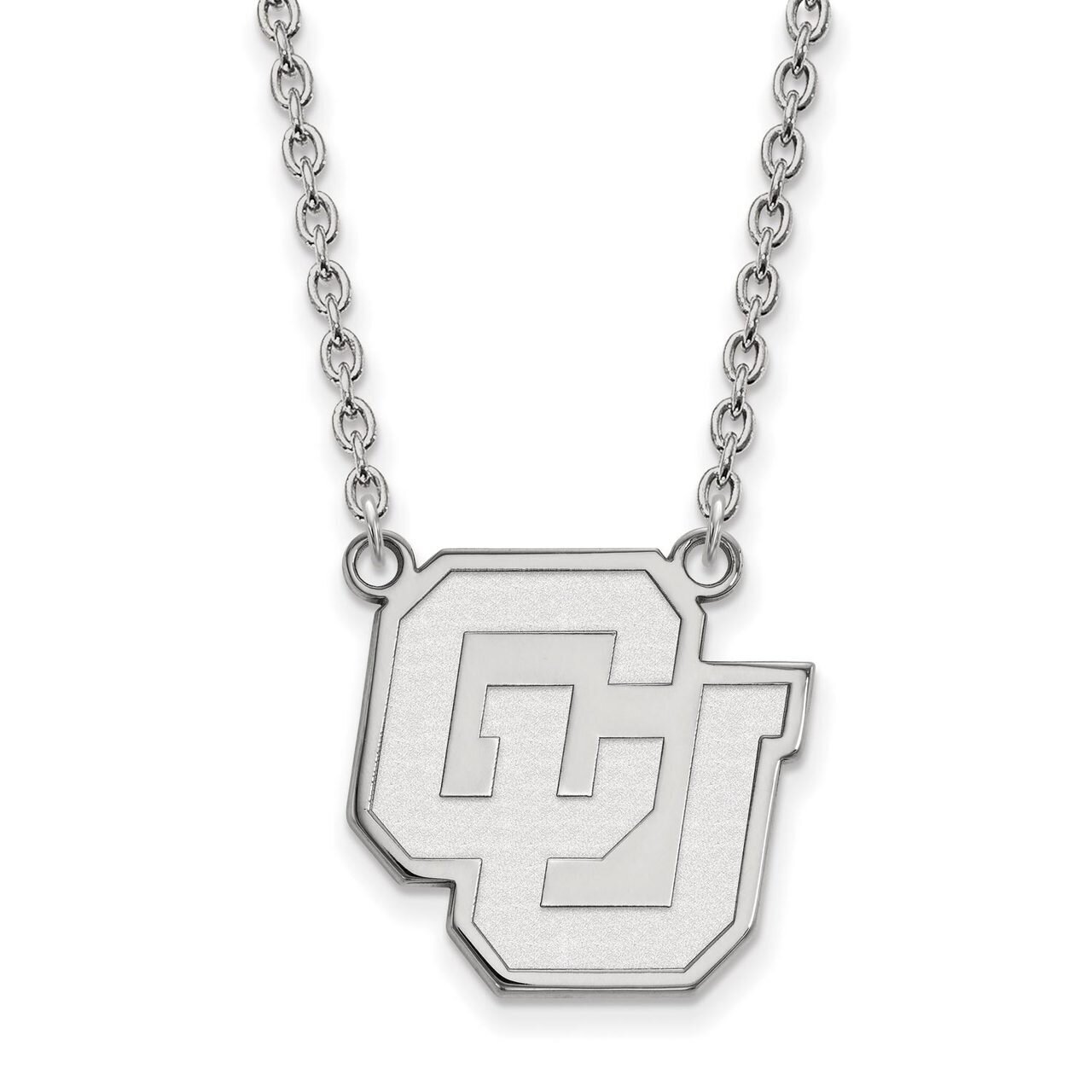 University of Colorado Large Pendant with Necklace Sterling Silver SS033UCO-18