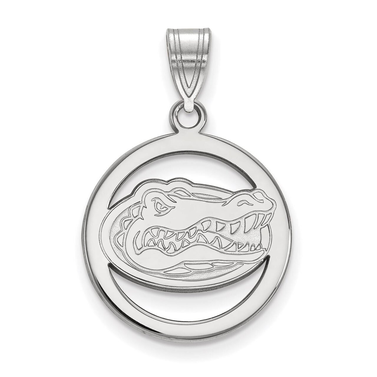 University of Florida Sm Pendant in Circle Sterling Silver SS033UFL